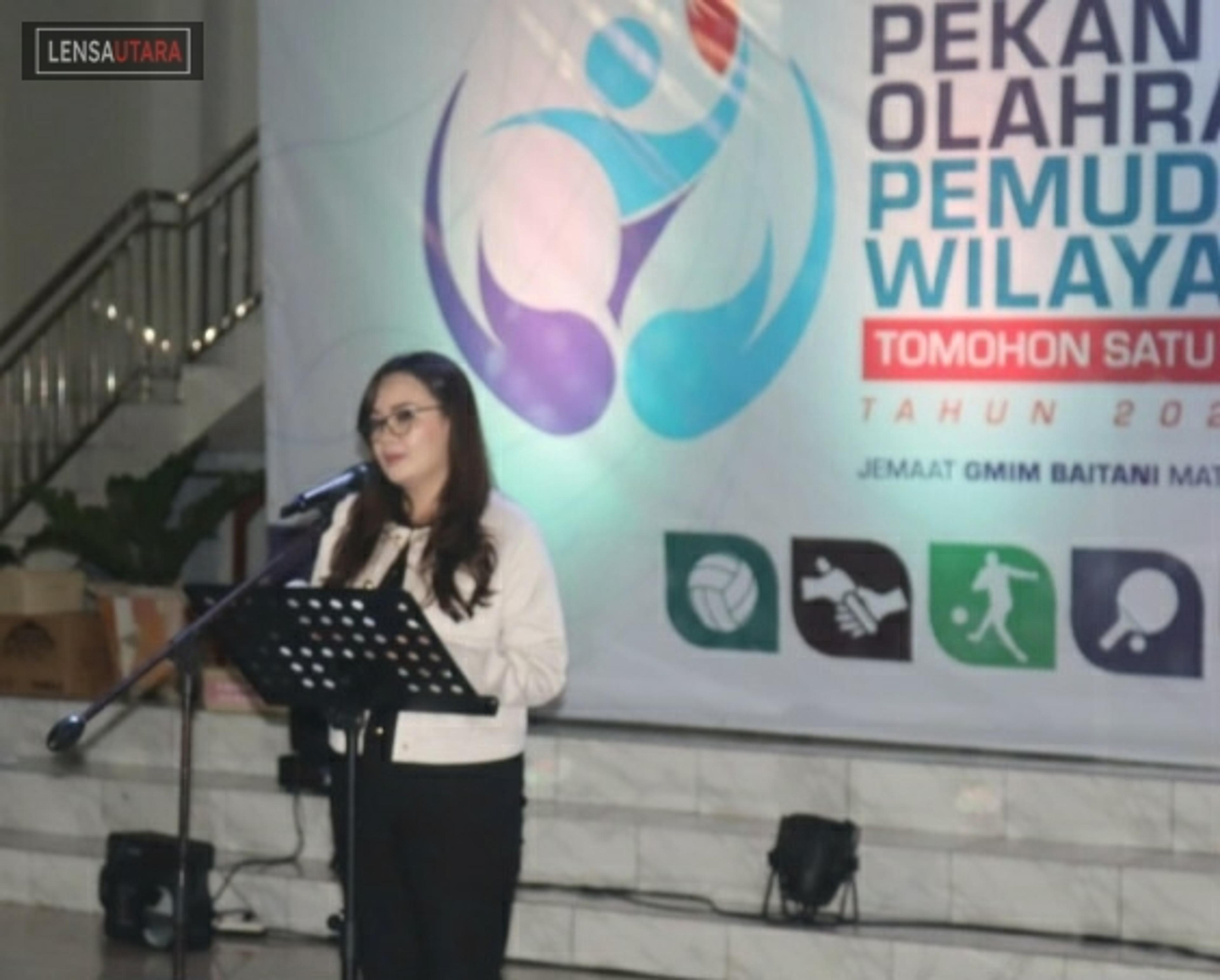 Sendy Rumajar Hadiri Penutupan Pekan Olahraga Pemuda GMIM Wilayah Tomohon 1 dan 5