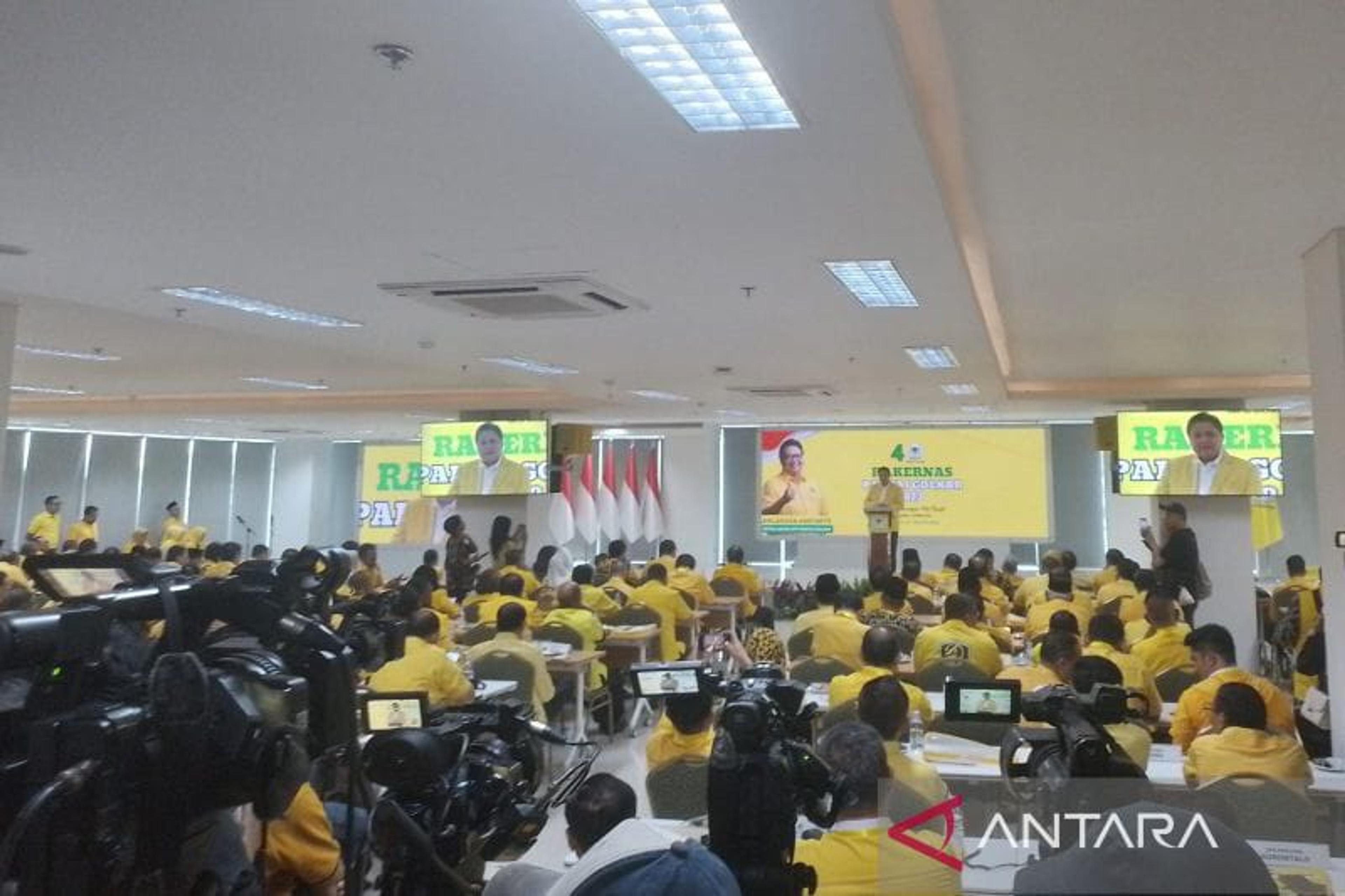 Dihadapan Rakernas Golkar, 38 Pengurus DPD Siap Menangkan Pemilu 2024