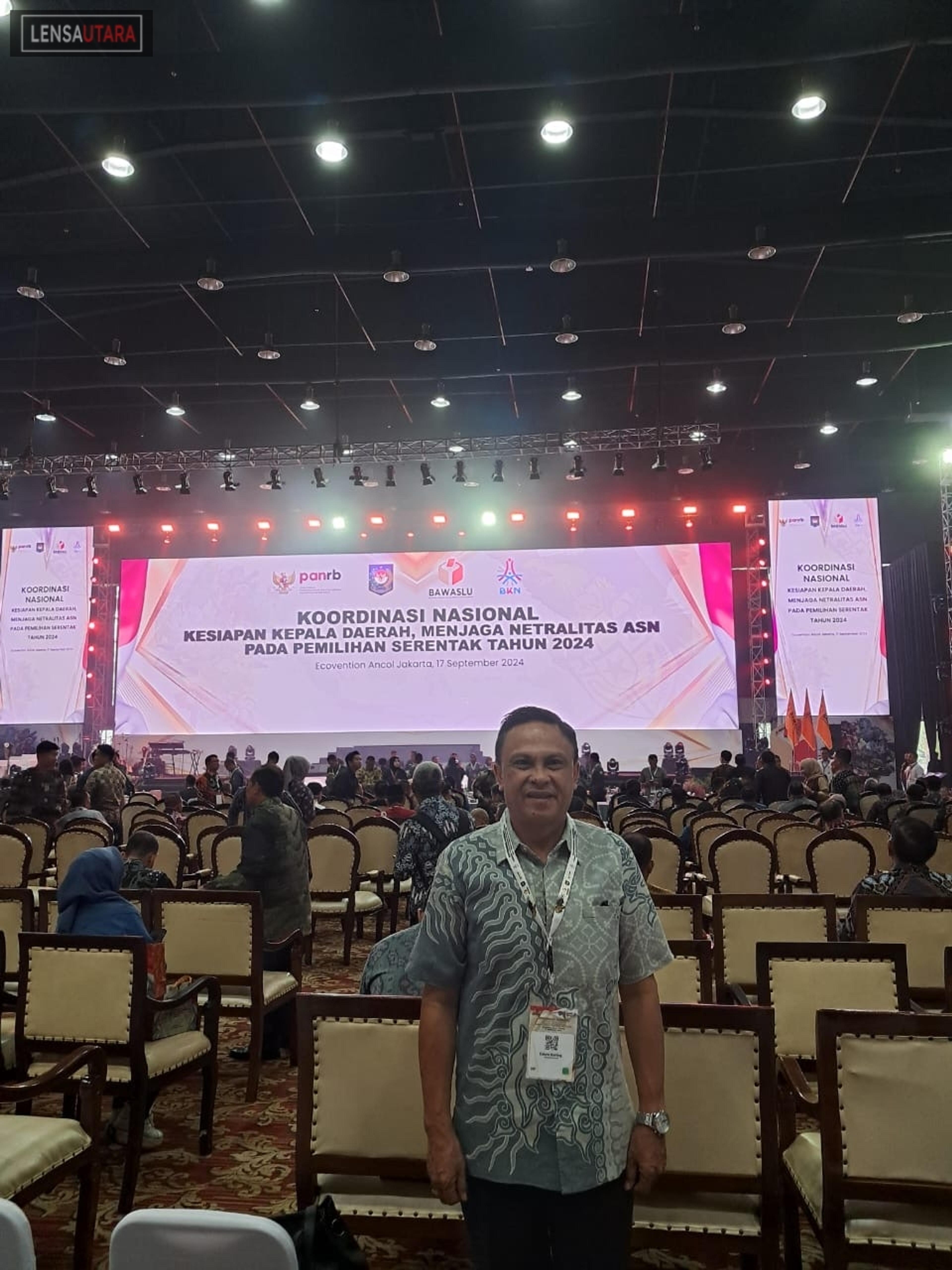 Roring Hadiri Rakornas Kesiapan Kepala Daerah Jaga Netralitas ASN Pada Pilkada 2024