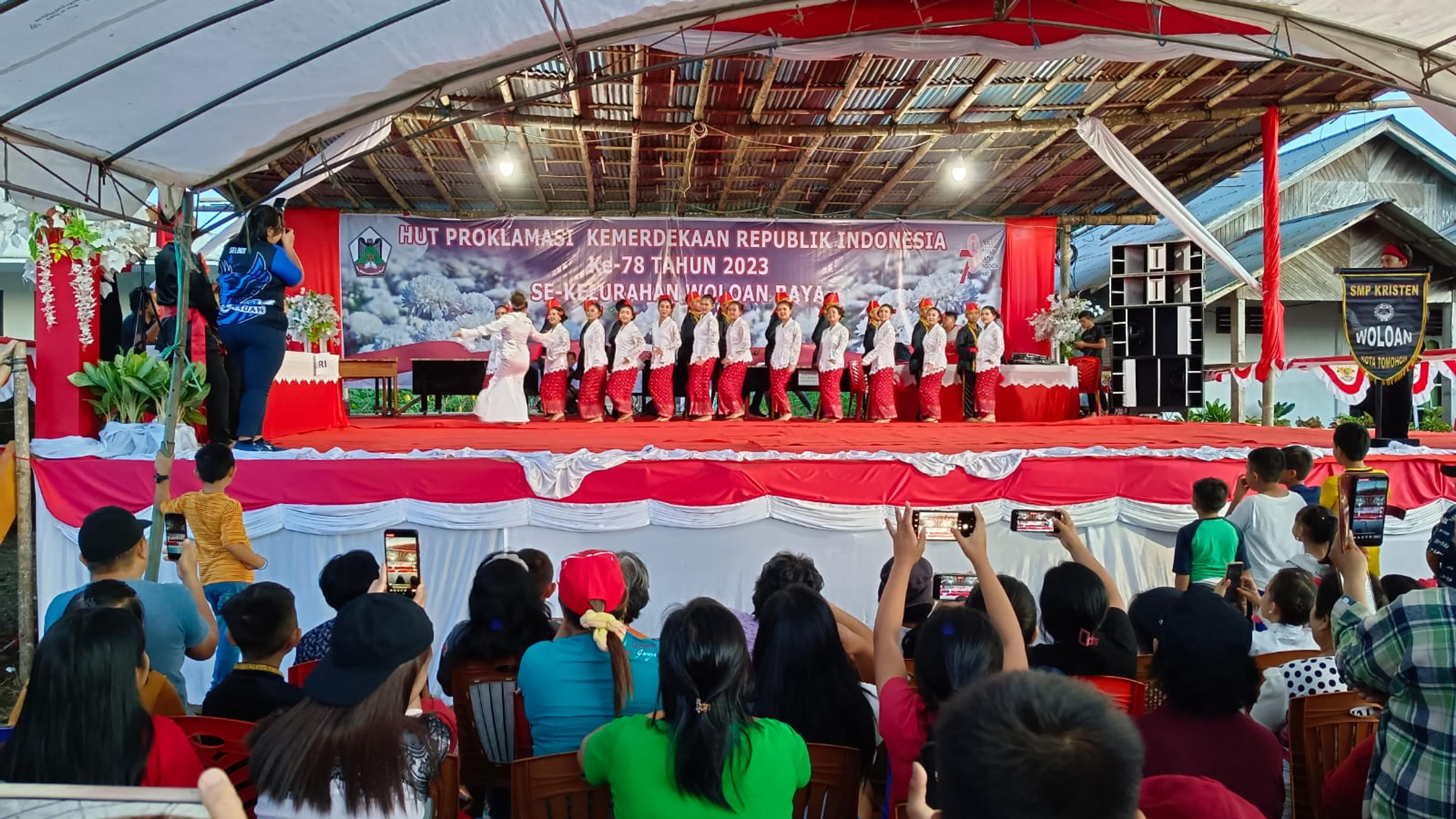 Semarak HUT RI Ke 78, Panggung Rakyat Woloan Gelar Lomba Kesenian
