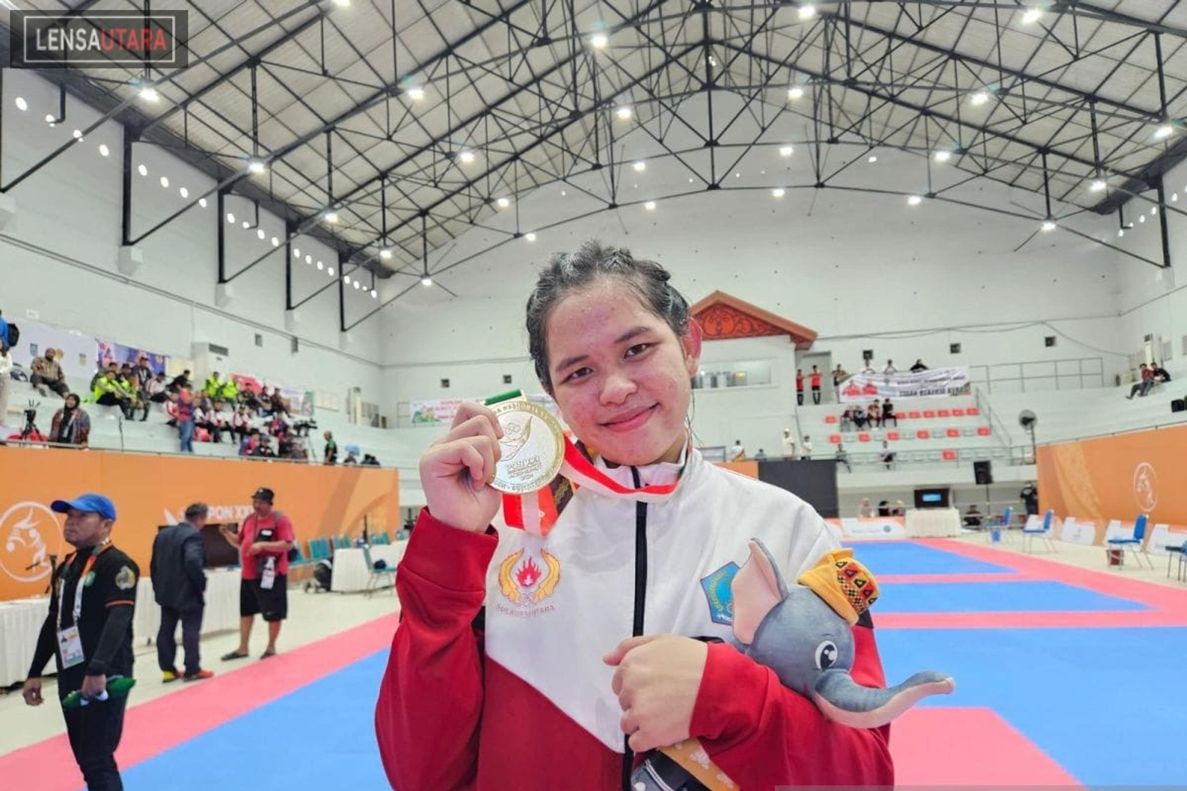 Glorya Muntu Sumbang Emas Untuk Sulut Lewat Cabang Hapkido
