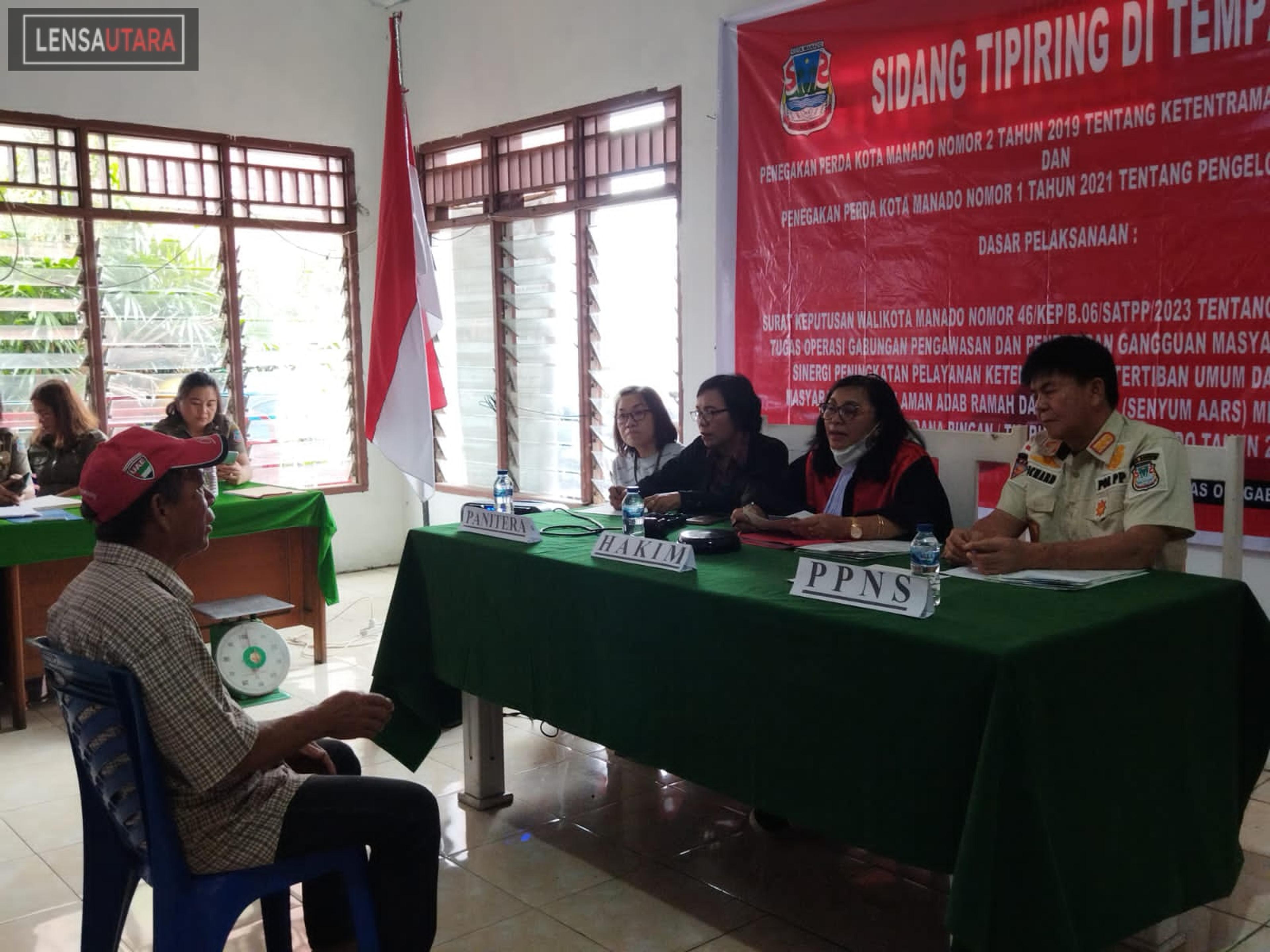Buang Sampah Sembarangan dan Jualan di Trotoar, Jalani Hukuman Tipiring