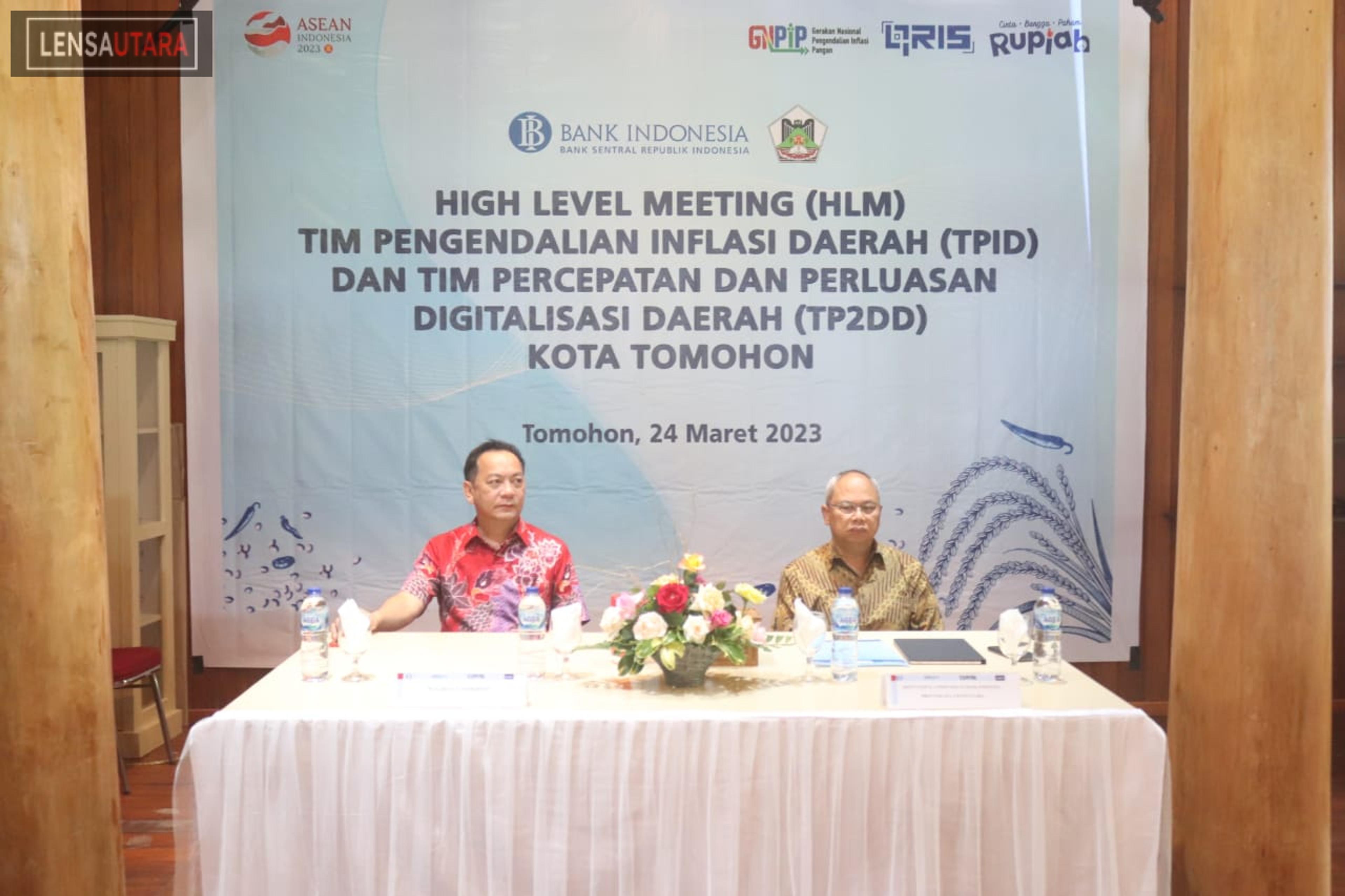 Perkuat Koordinasi dan Sinergi Pemkot Tomohon Gelar High Level Meeting Bersama TPID dan TP2DD