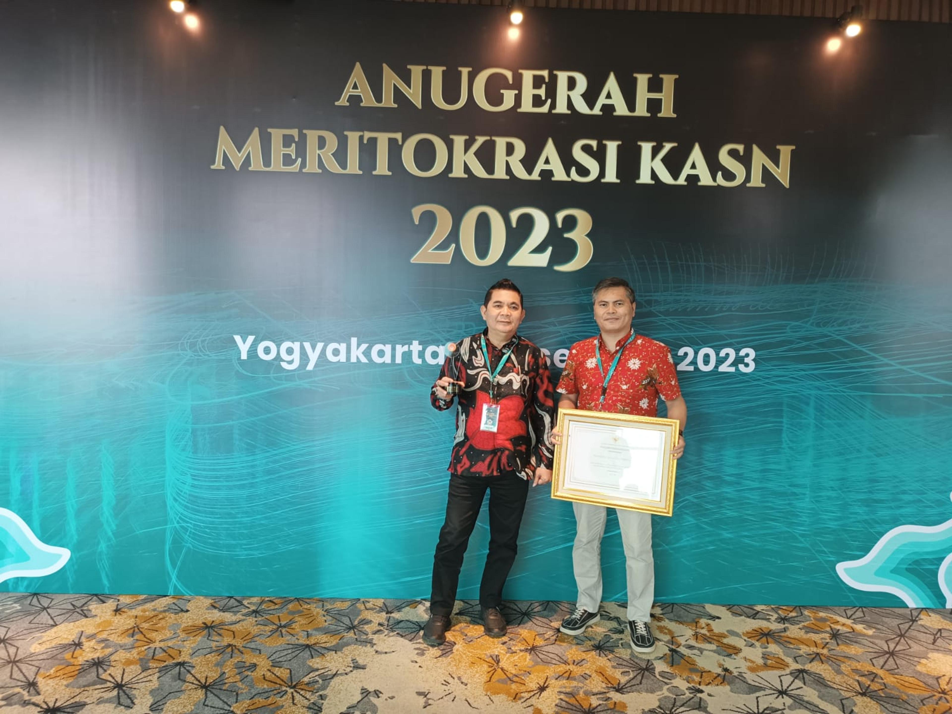 Pemkot Tomohon Kembali Raih Penghargaan di “Anugerah Meritokrasi 2023”