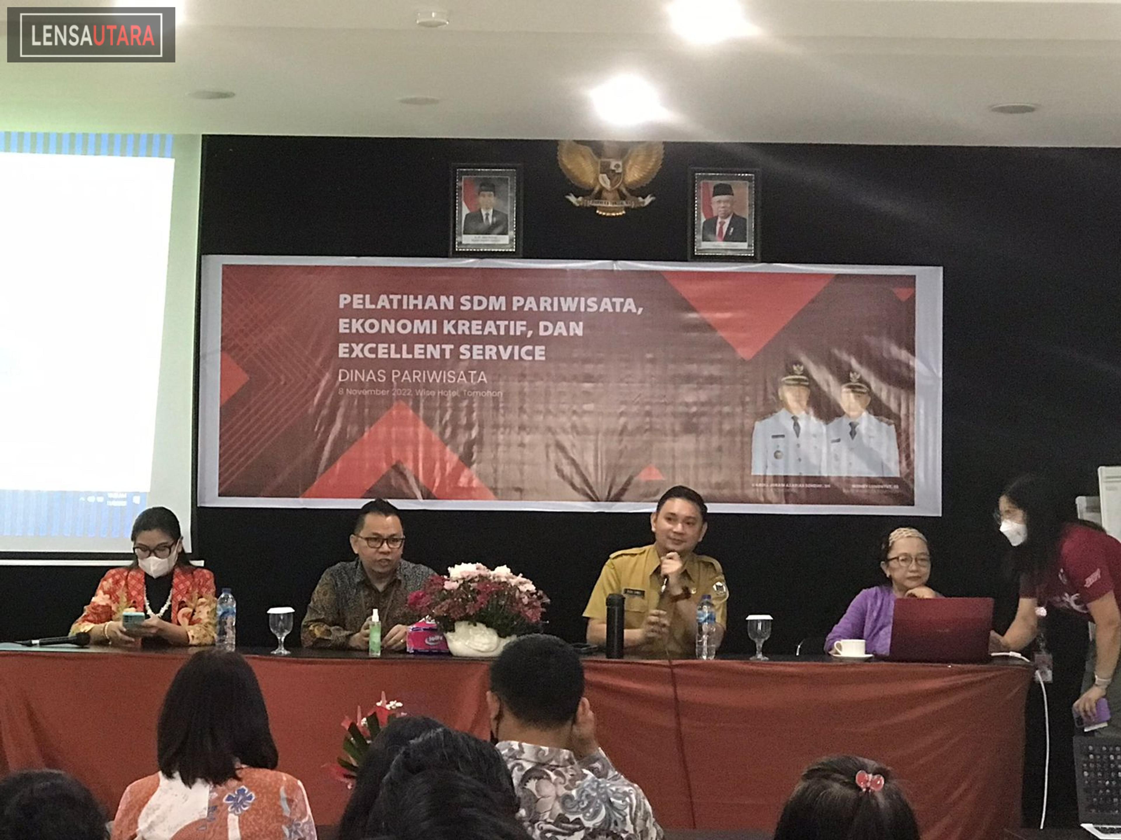 Dispar Kota Tomohon Gelar Pelatihan SDM Pariwisata, Ekonomi Kreatif dan Excelent Service