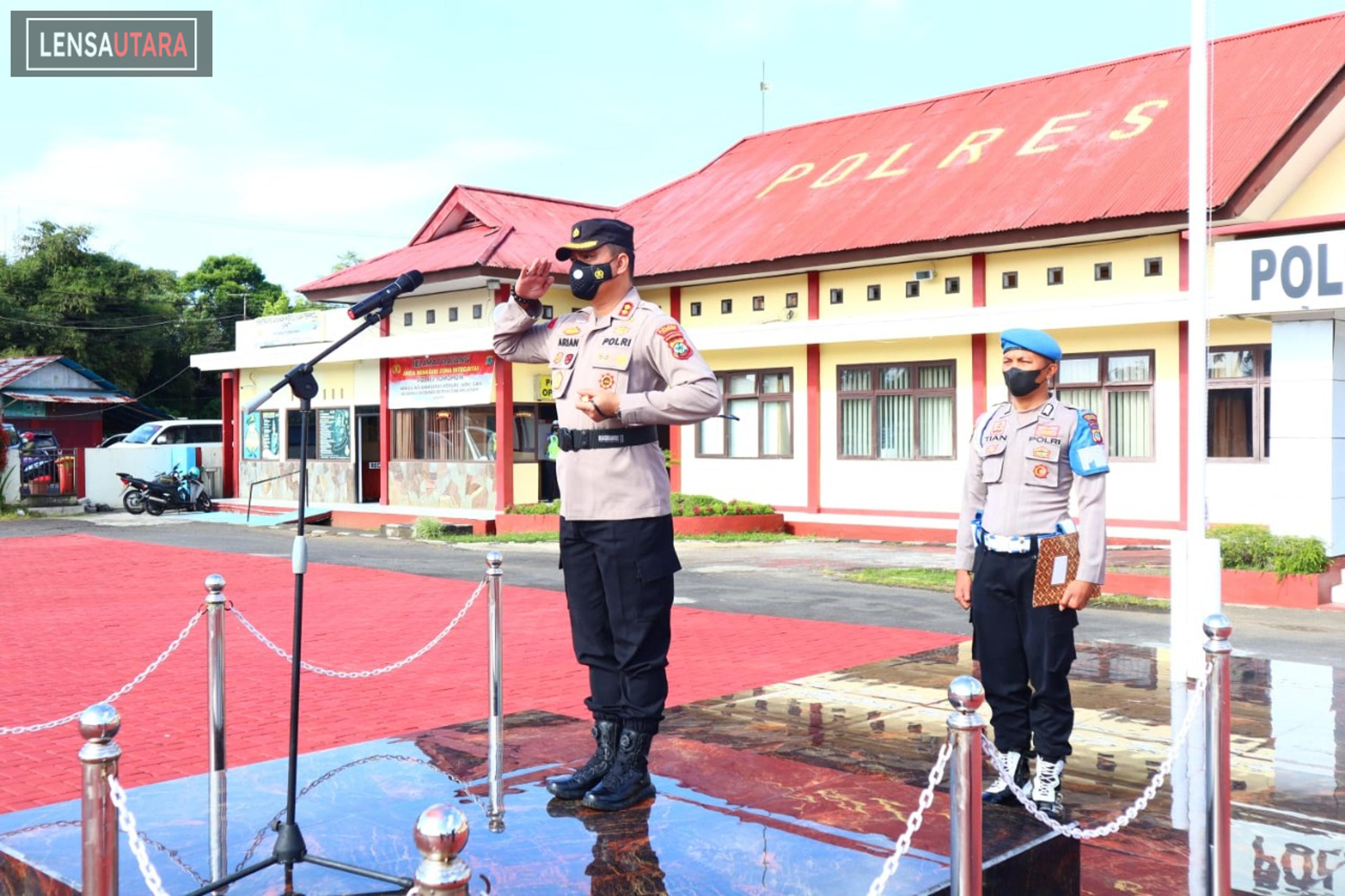 Sasaran 8 Target Operasi, Polres Tomohon Apel Gelar Pasukan Ops Zebra Samrat 2022