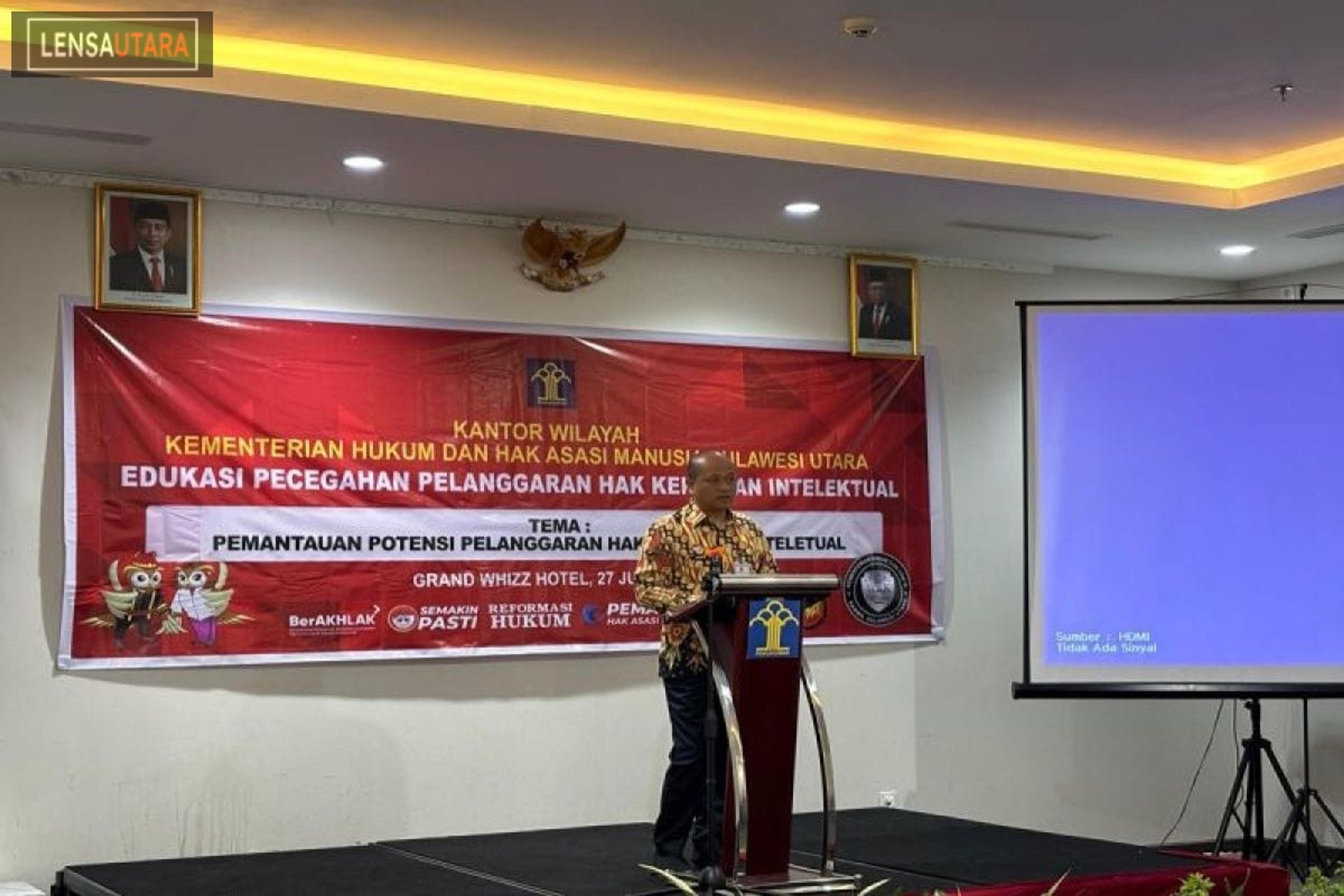 Mencegah Pelanggaran HAKI, Kemenkumham Sulut Gelar Edukasi Bagi Pelaku Usaha