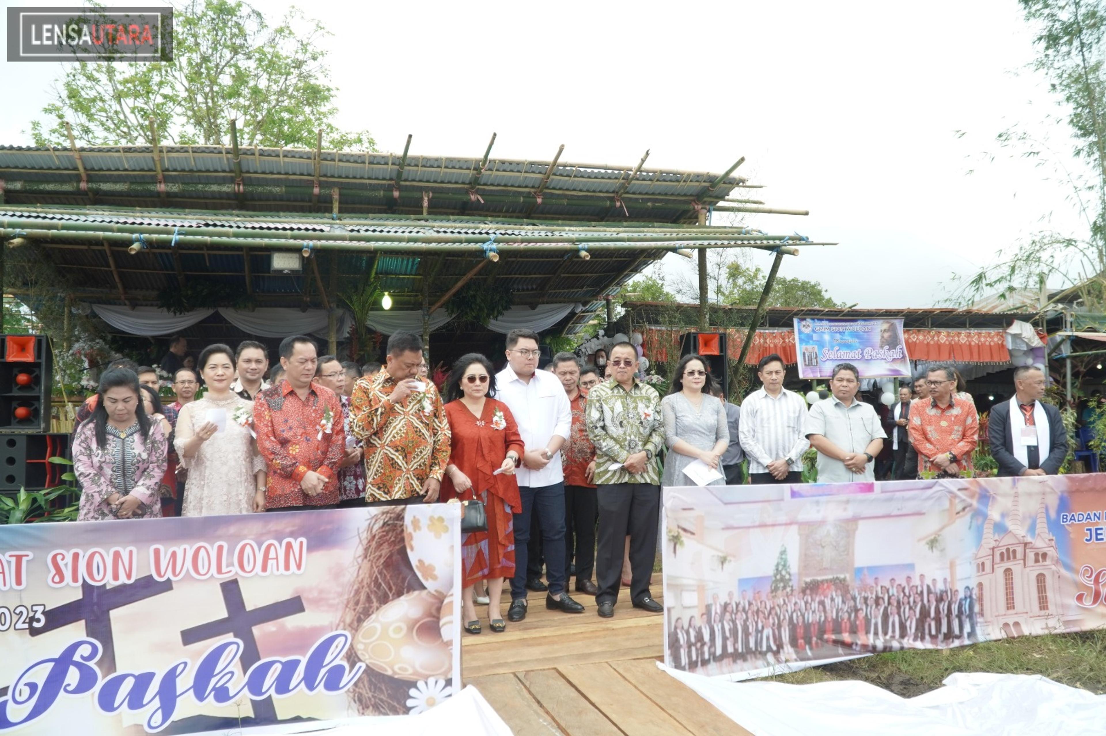 Gubernur Olly Rayakan Paskah Bersama Jemaat GMIM Sion Woloan