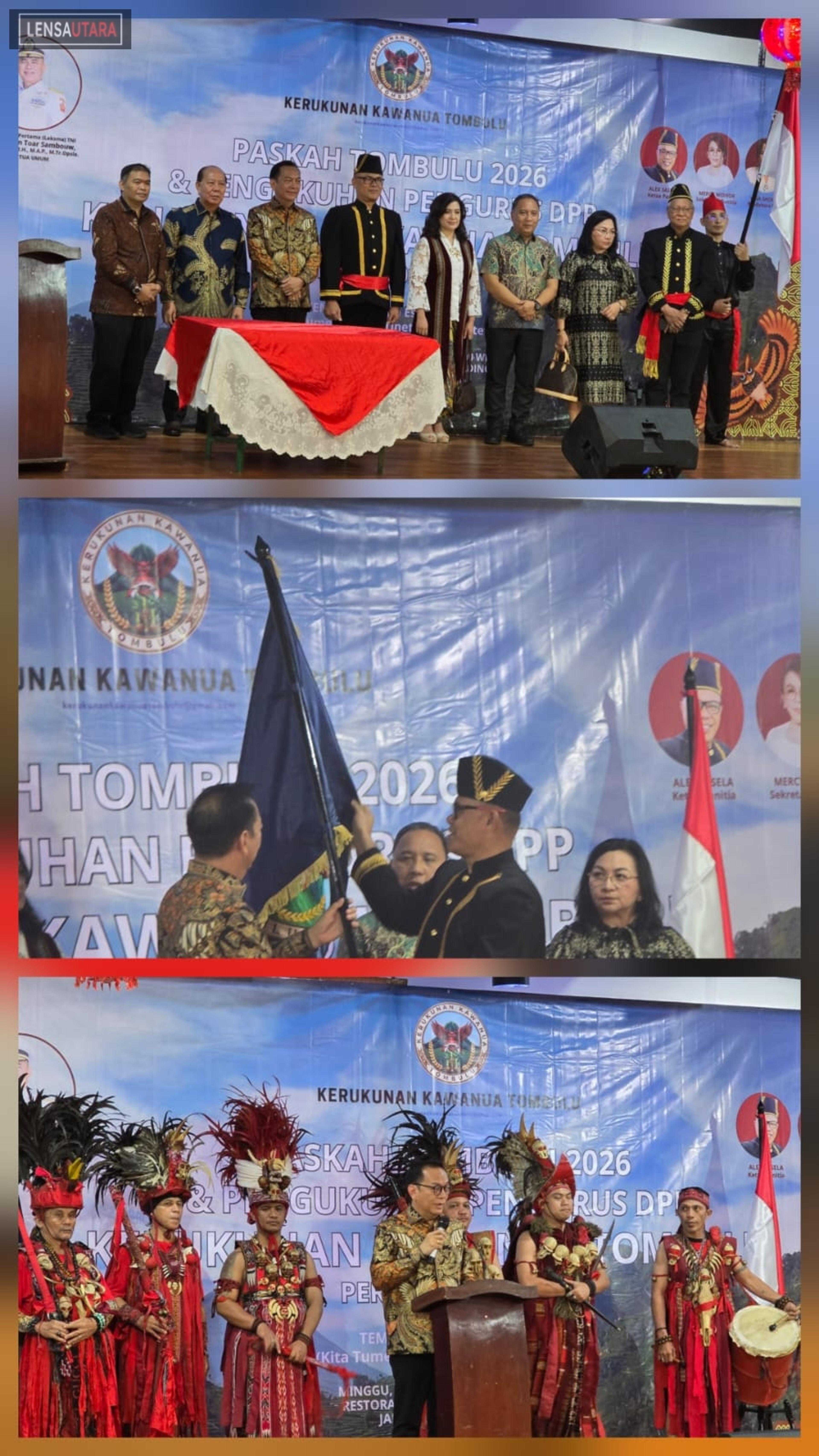 Wali Kota Tomohon Kukuhkan Laksma TNI DR. Steven Toar Sambouw sebagai Ketua Umum Kerukunan Kawanua Tombulu