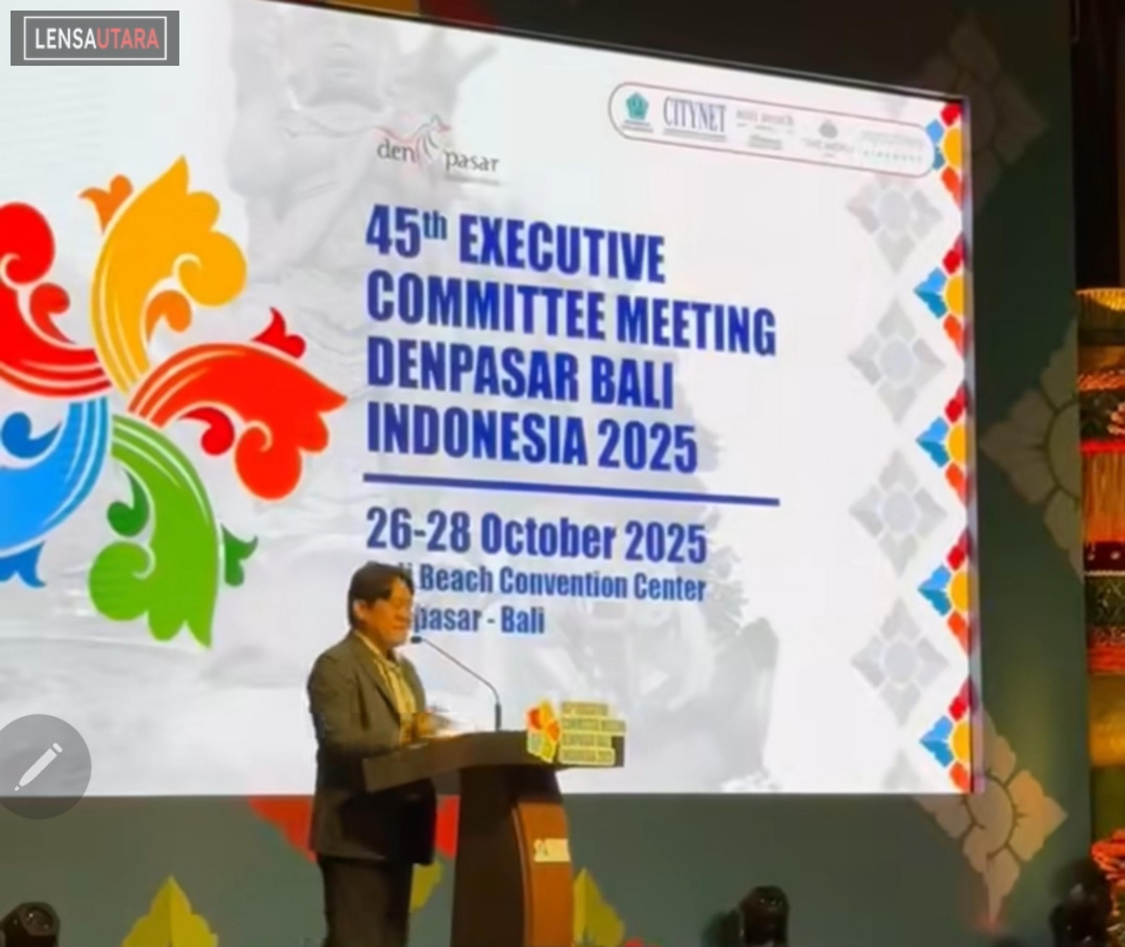 Di Pertemuan ExCom Citynet Asia Pasific ke-45 di Bali, Wawali Sendy Promosikan Tomohon