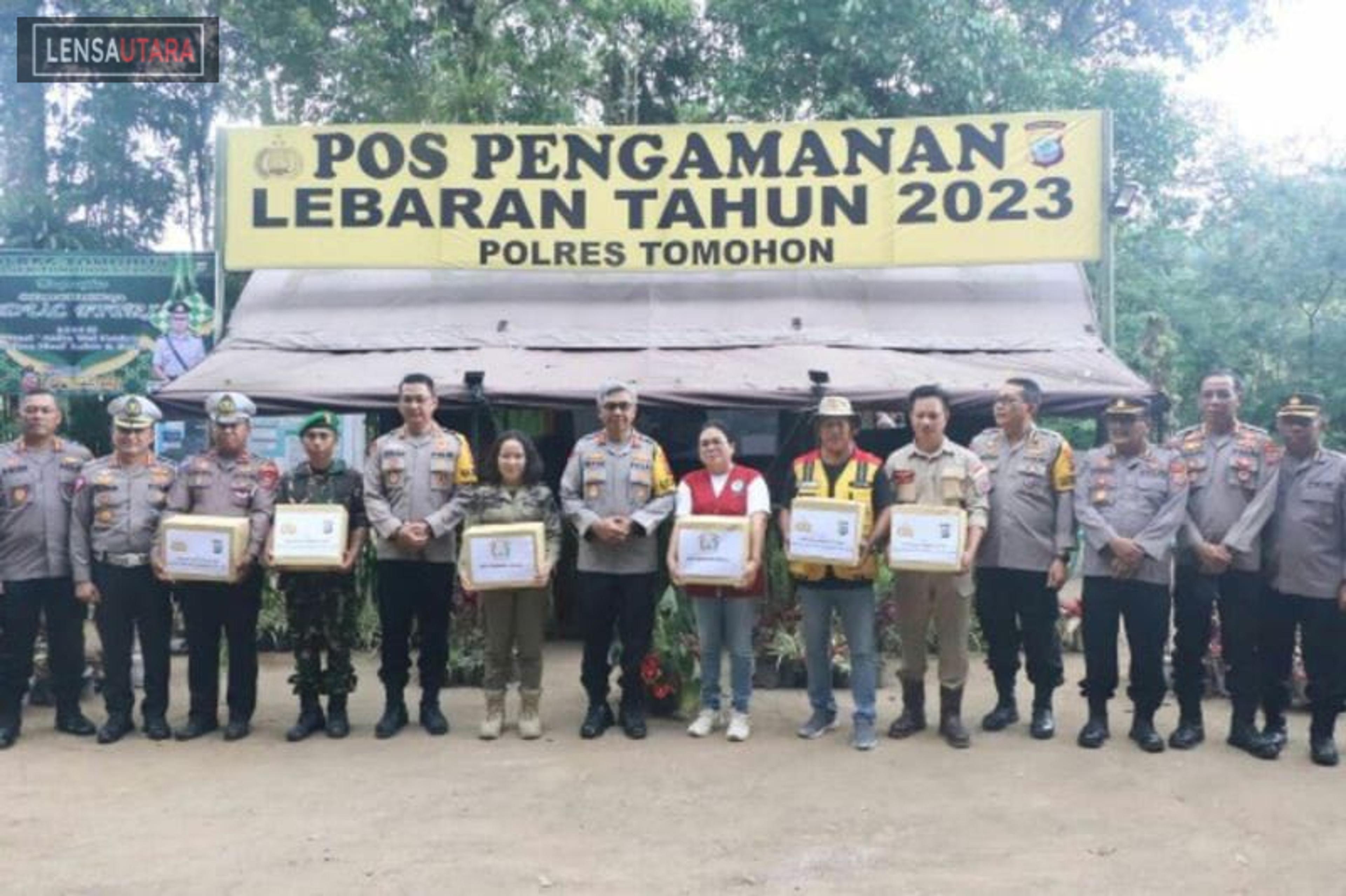 Kapolda Sulut Tinjau Pos Pam Tomohon dan Minahasa