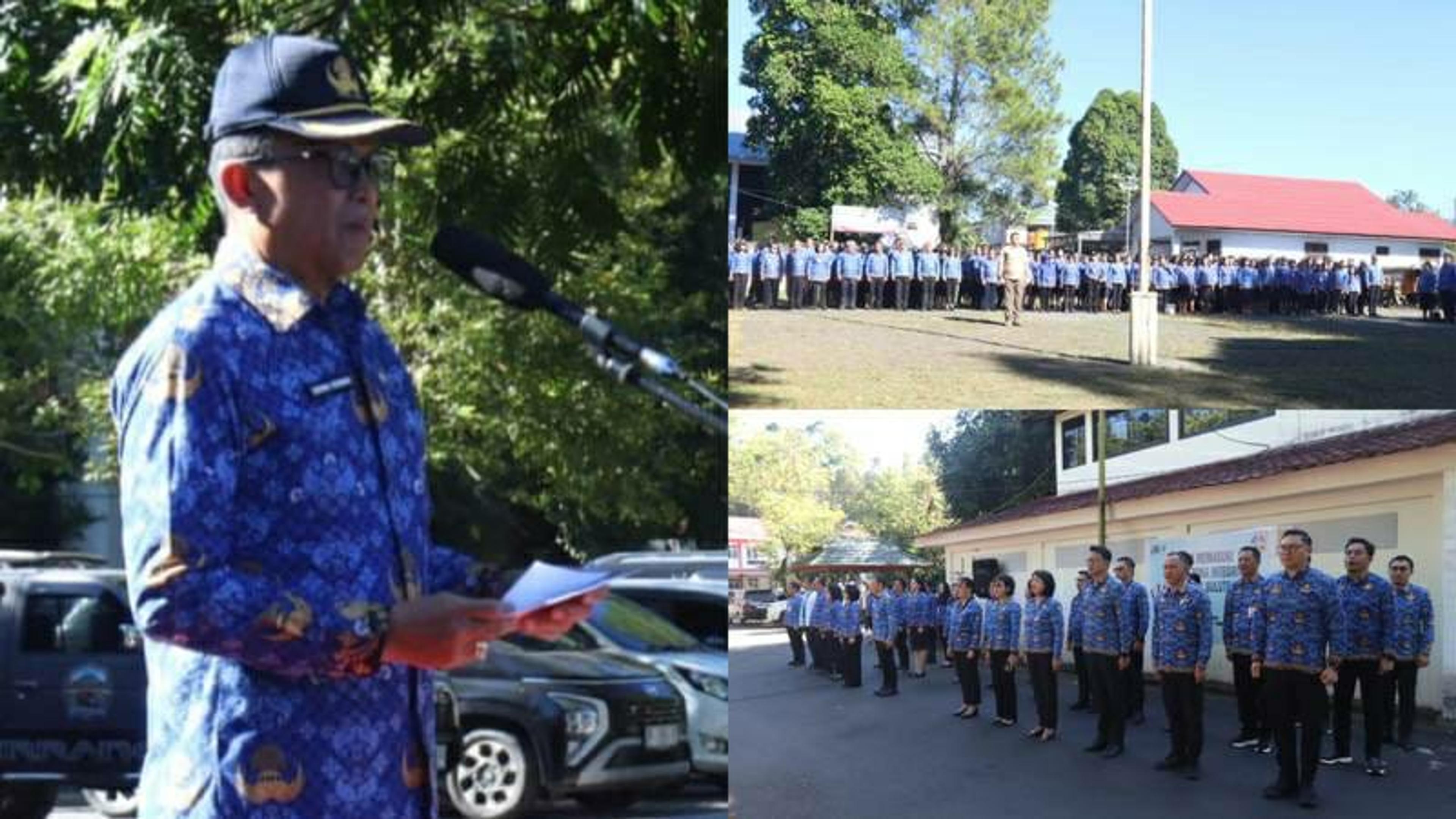 Sekda Edwin Roring Pimpin Apel KORPRI, Wali Kota Ingatkan ASN Tomohon Berperan Aktif Sukseskan TIFF 2026