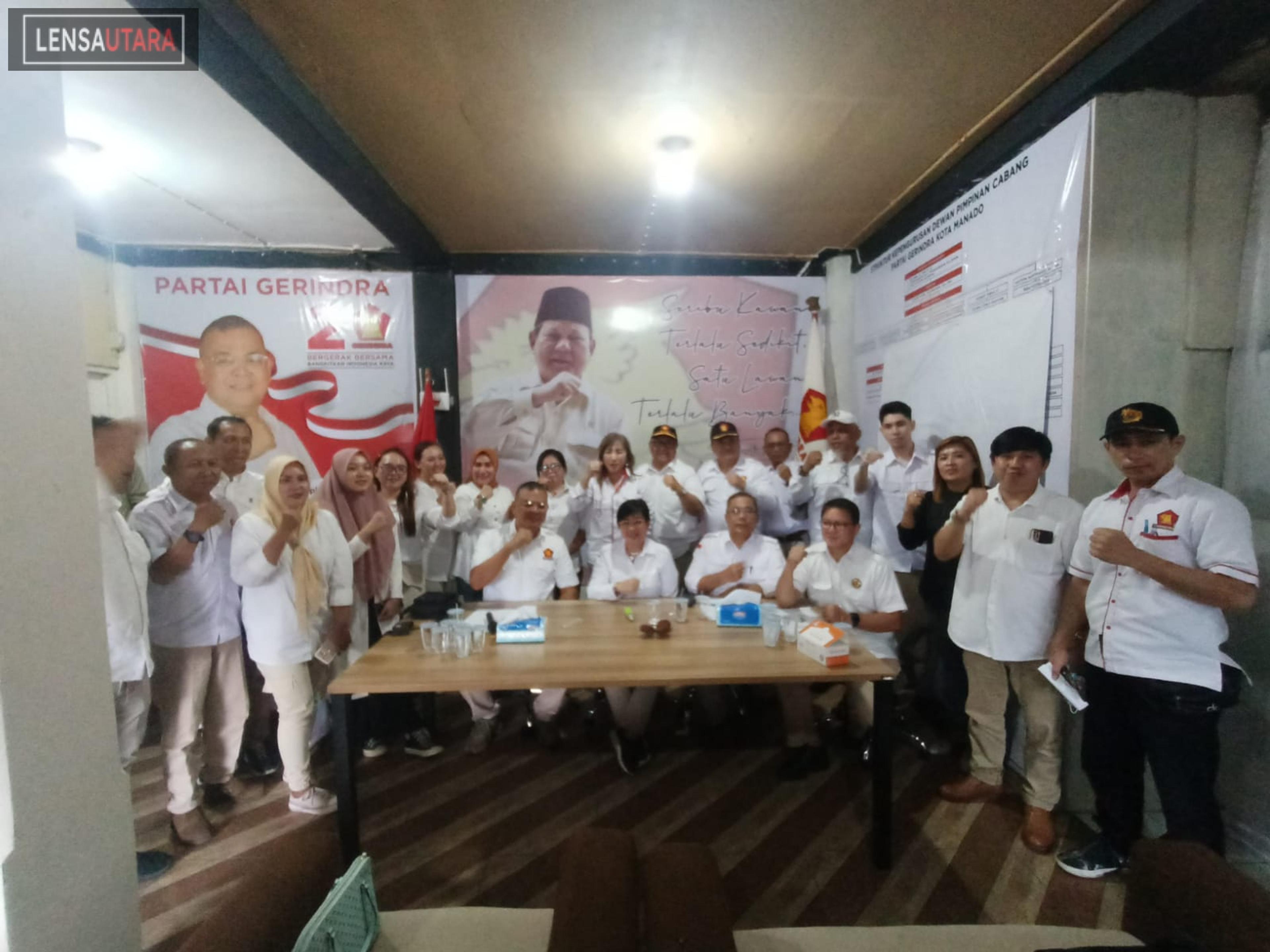 Konsolidasi DPD Gerindra Sulut Rampungkan PAC, DPC Manado Siap Menangkan Prabowo