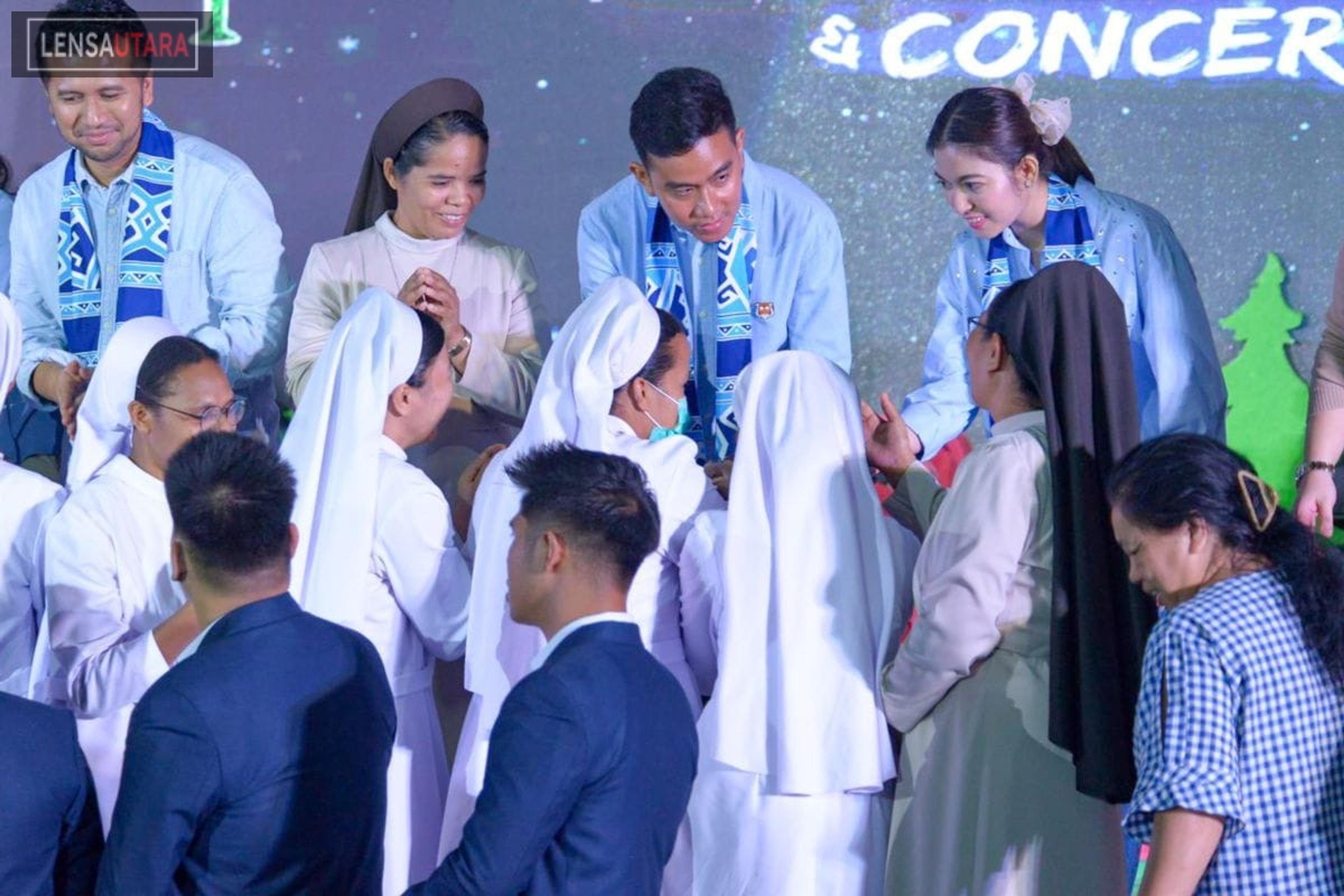 Hadiri Christmas Youth Celebration, Gibran: Manado Kota Paling Toleran