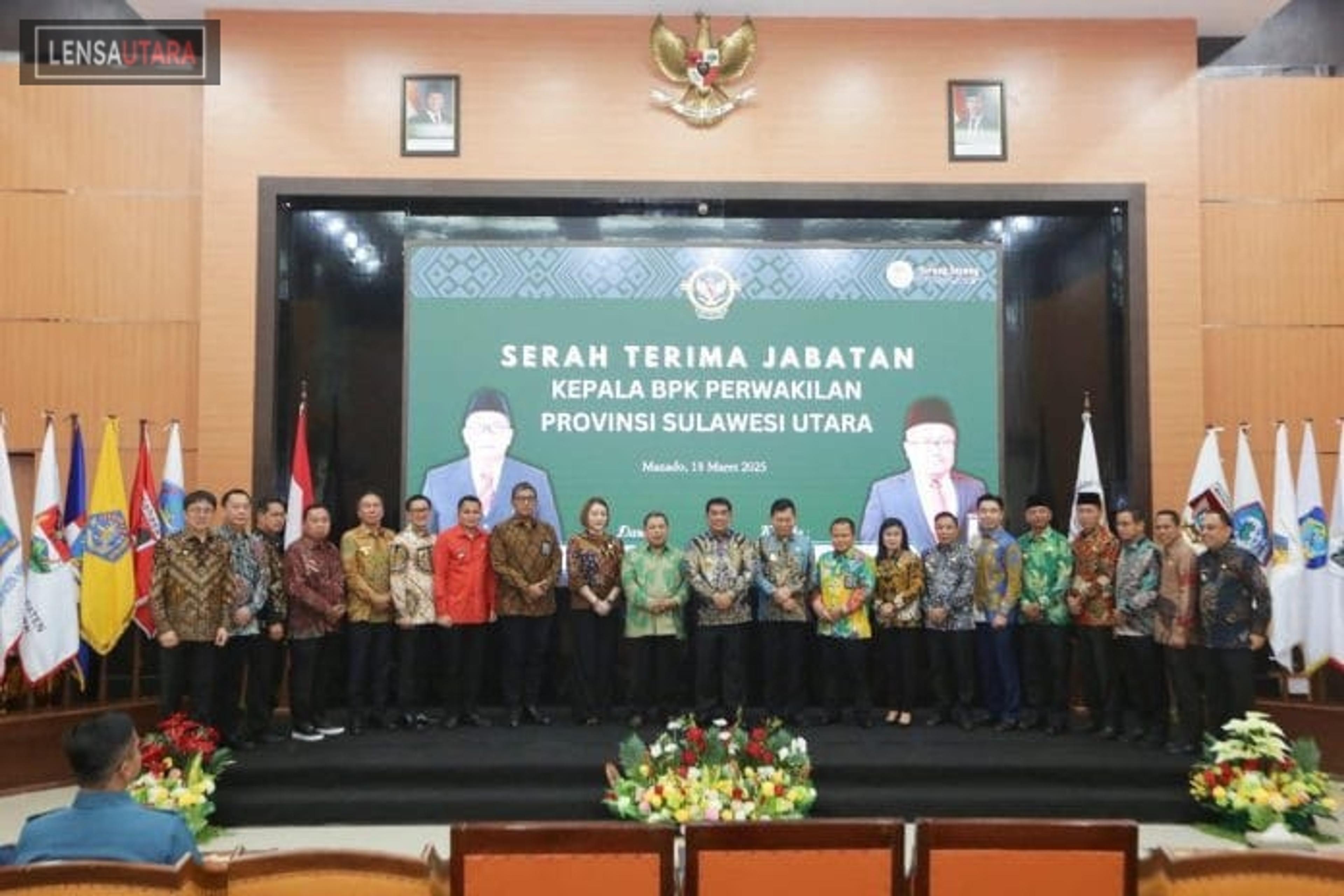 Kepala BPK Sulut Diserahterimakan, Walikota Tomohon dan Jajaran Ikut Hadir