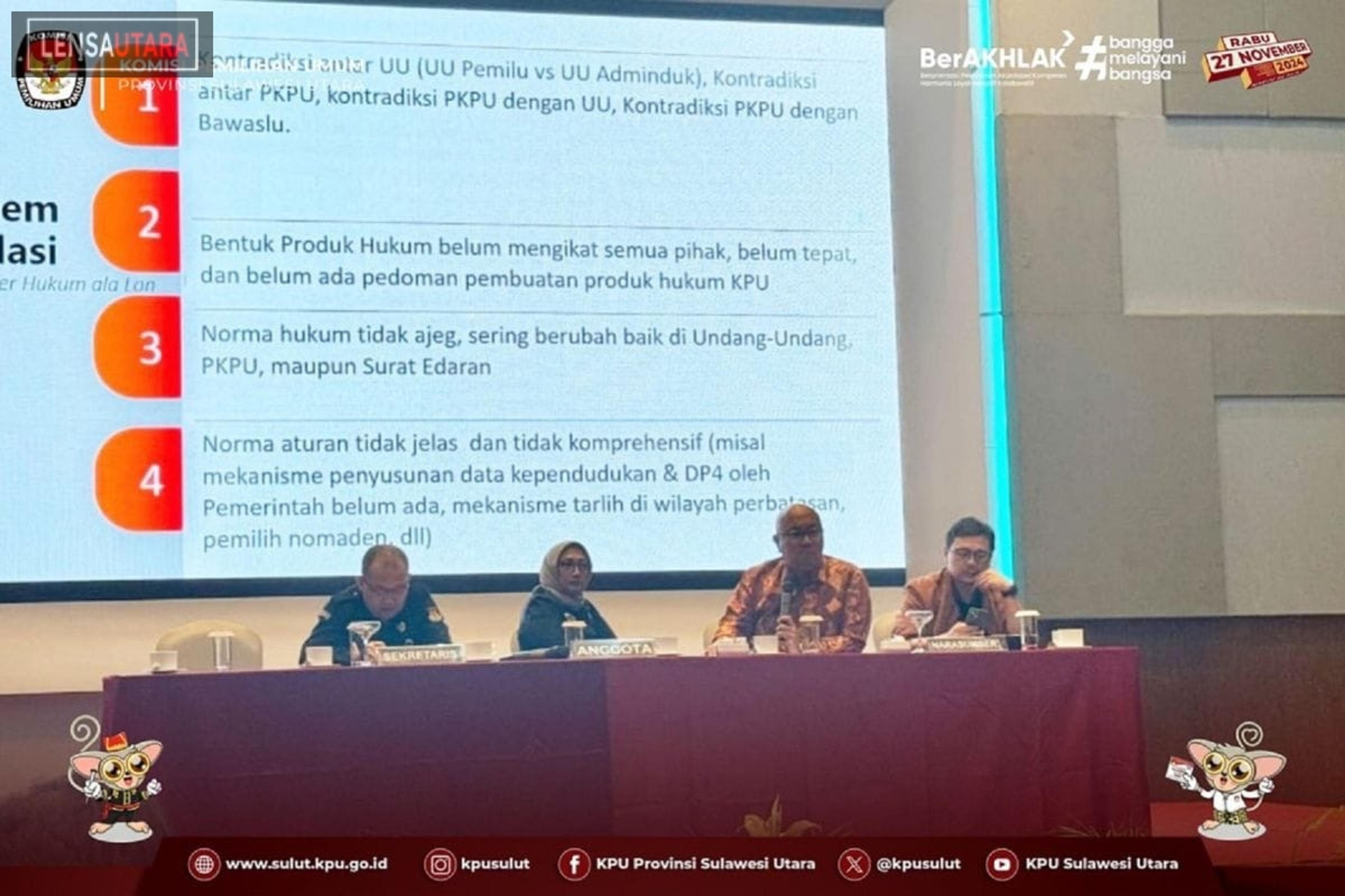 Bawaslu Sulut Ingatkan Validitas Data Pemilih Pilkada 2024