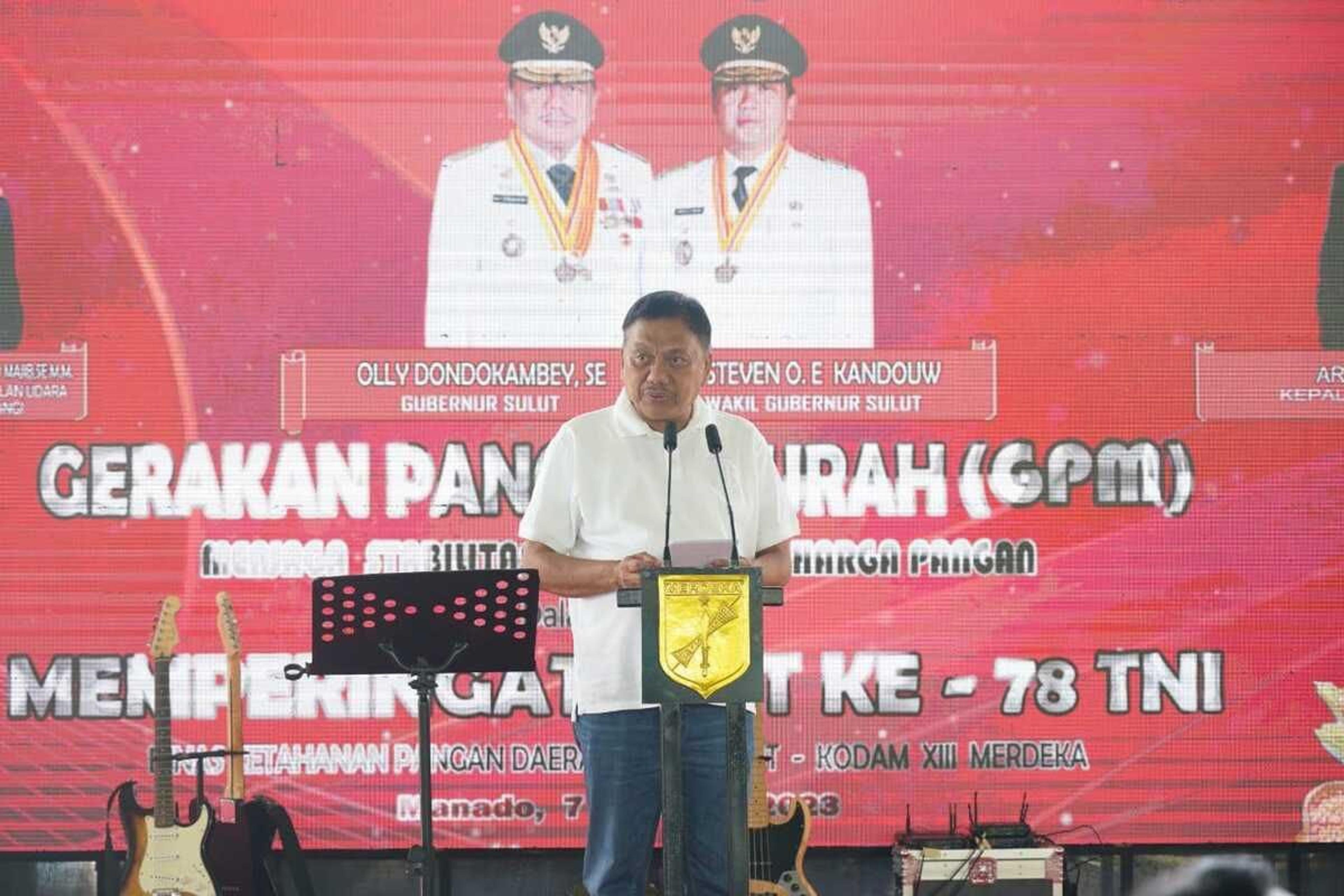 Gubernur Sulut Sebut Bazar Murah Wujud Kerja Sama Pemerintah-TNI