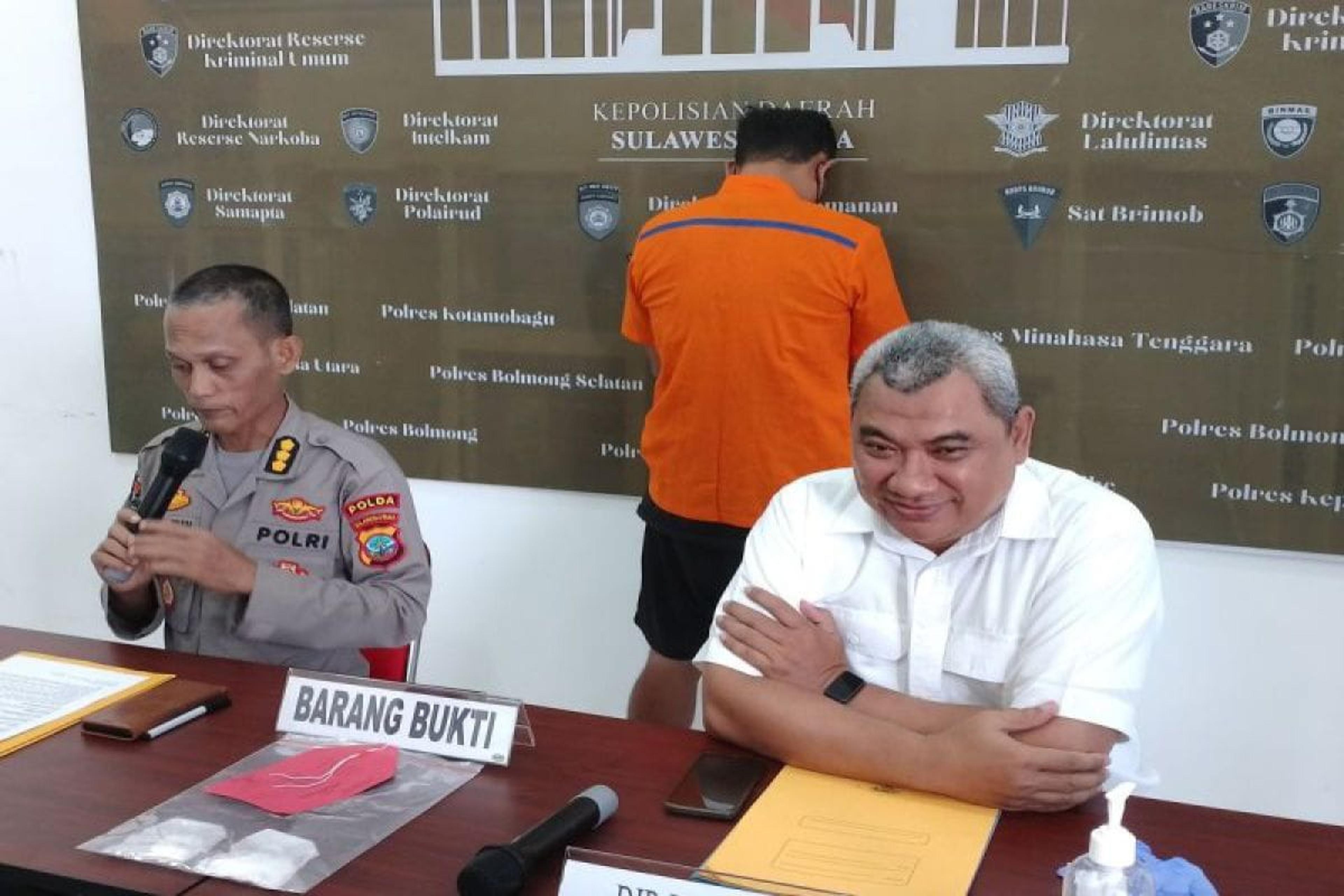 Polda Sulut Ringkus Tersangka Pengedar Narkotika di Minahasa Utara
