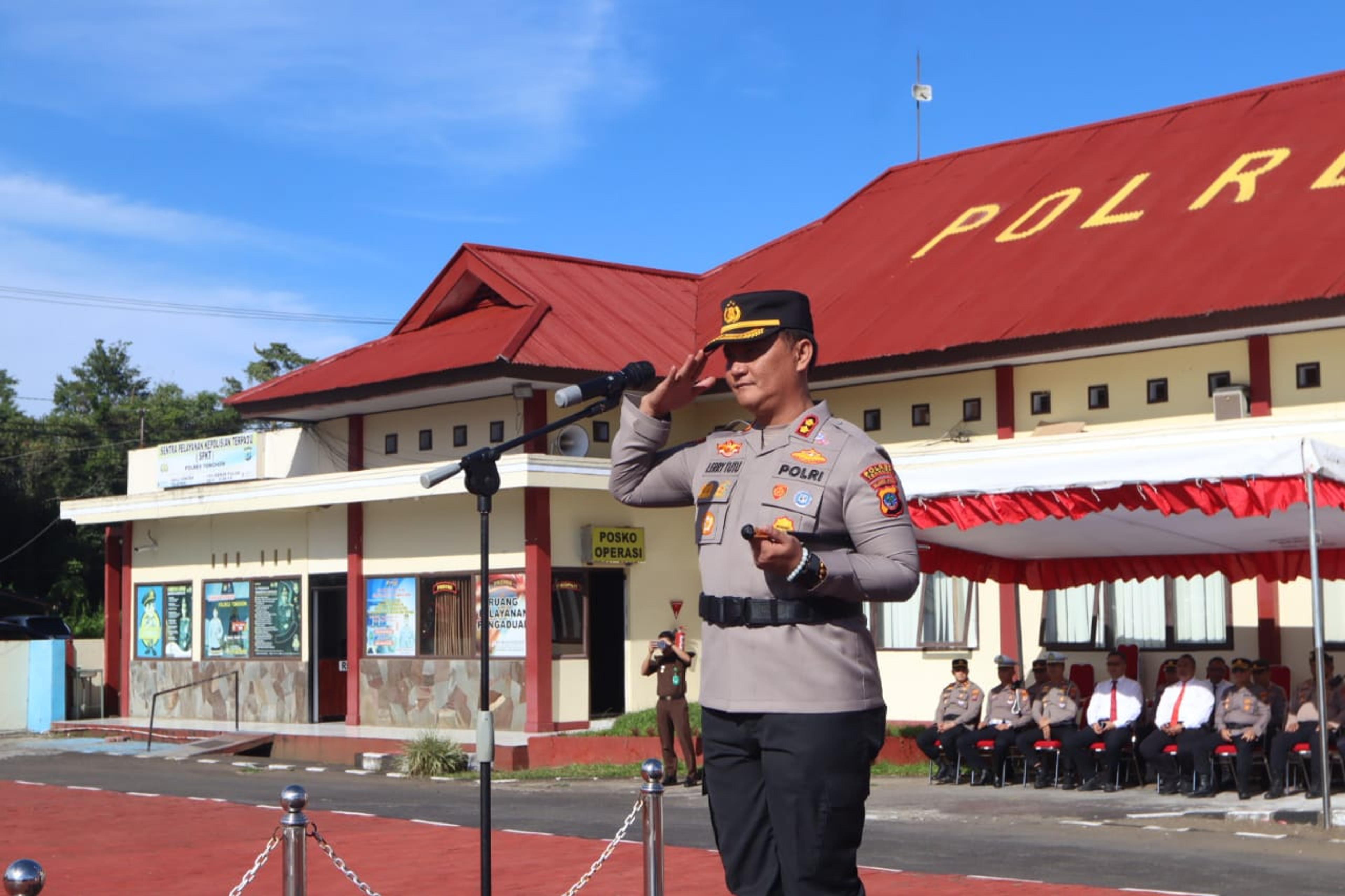 Roring Hadiri Apel Gelar Pasukan Dalam Rangka Pengamanan TIFF 2023