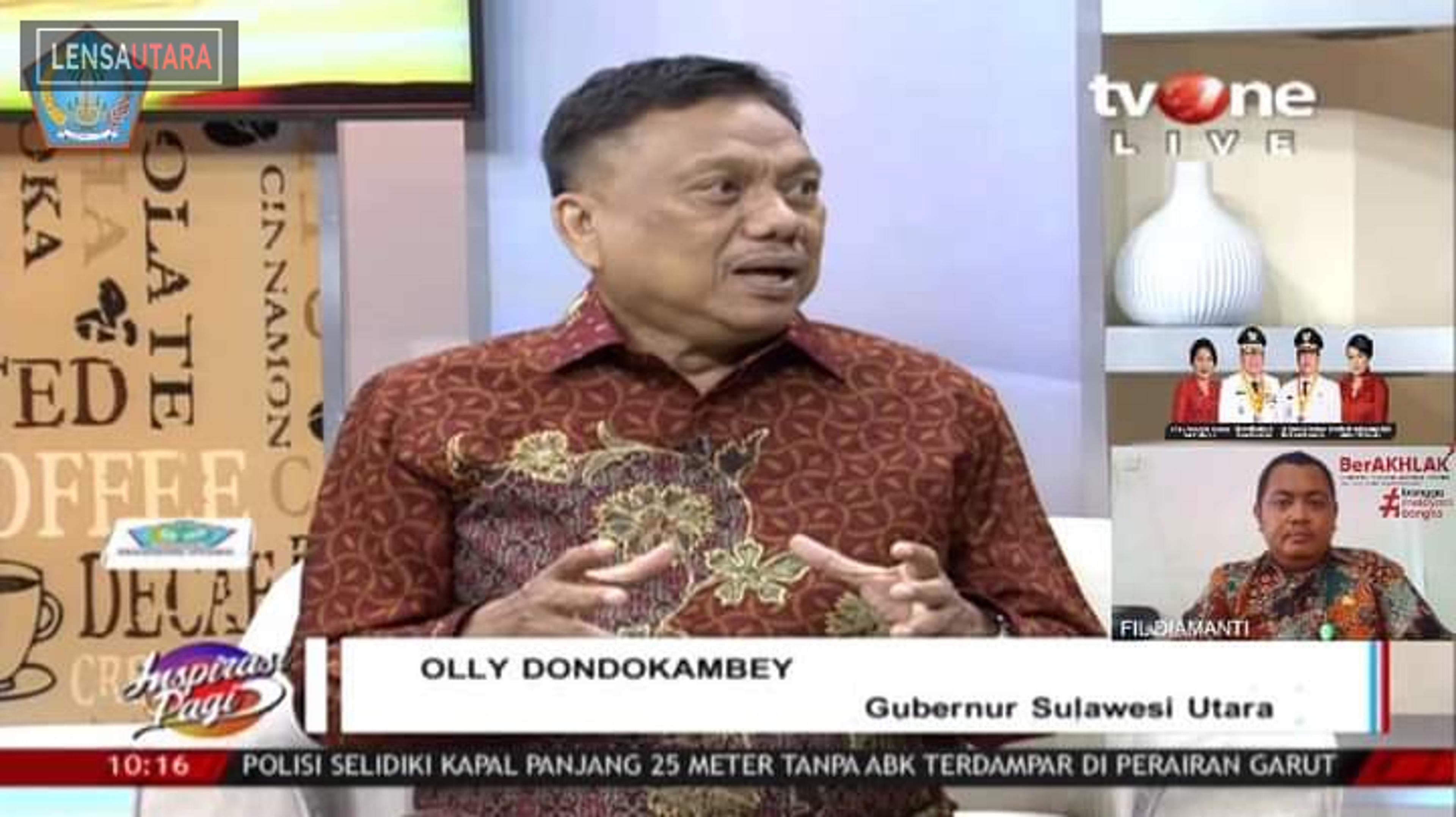 Ini Kata Gubernur Olly dalam “Inspirasi Pagi” di TVOne