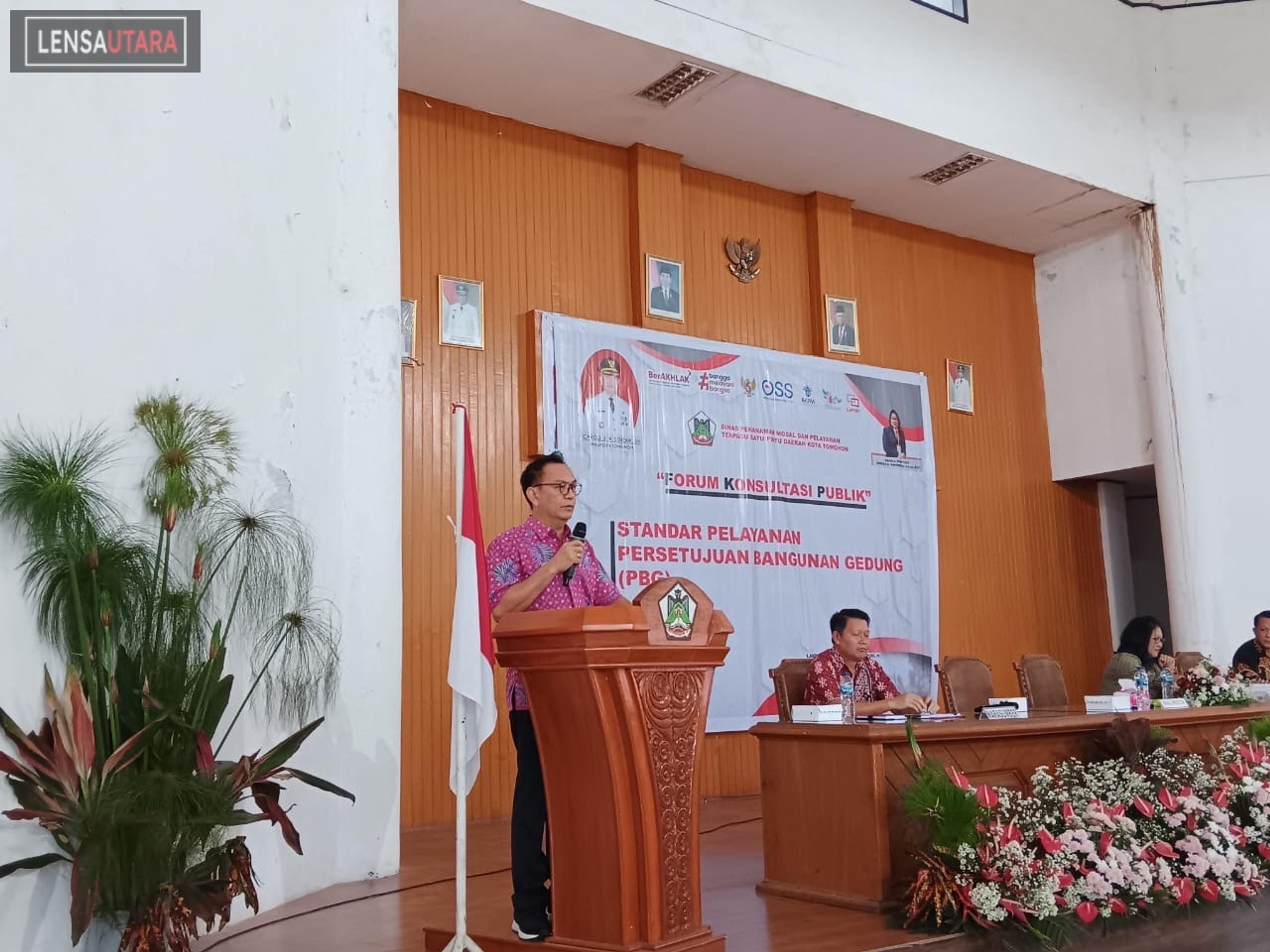 Caroll Senduk Buka Kegiatan Forum Konsultasi Publik PBG