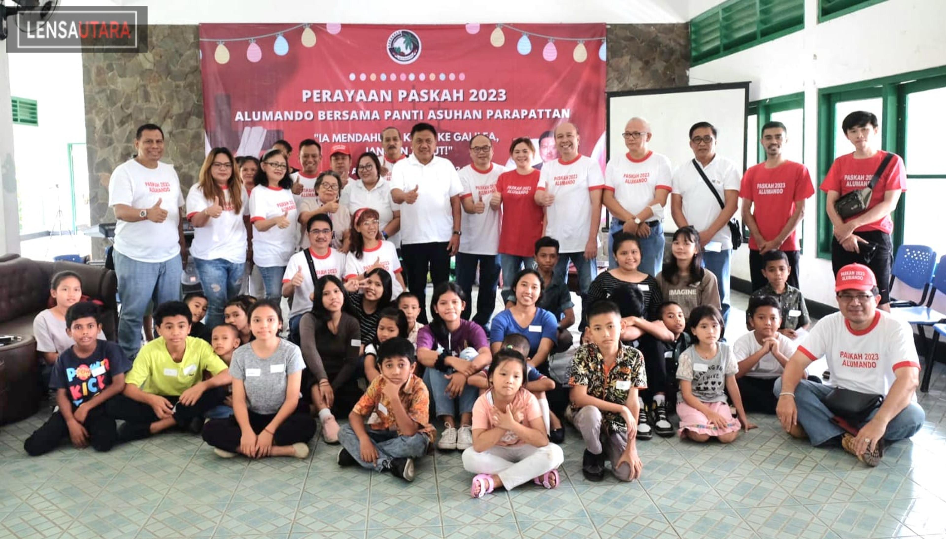Olly dan Panitia Paskah Alumando 2023 Anjangsana ke Panti Asuhan Prapattan Jakarta