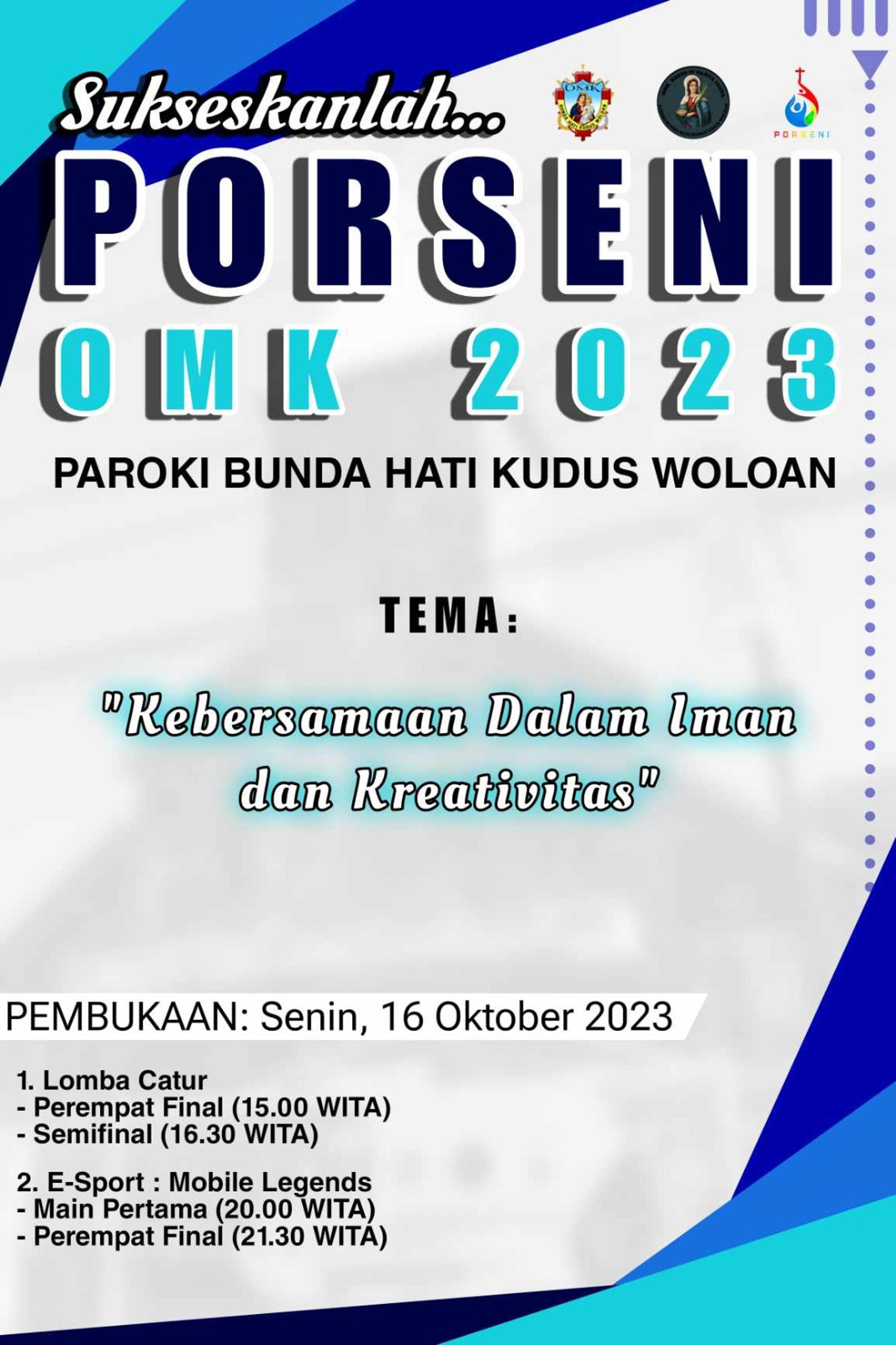 Sambut PORSENI OMK 2023, Paroki BHK Woloan Gelar Berbagai Lomba