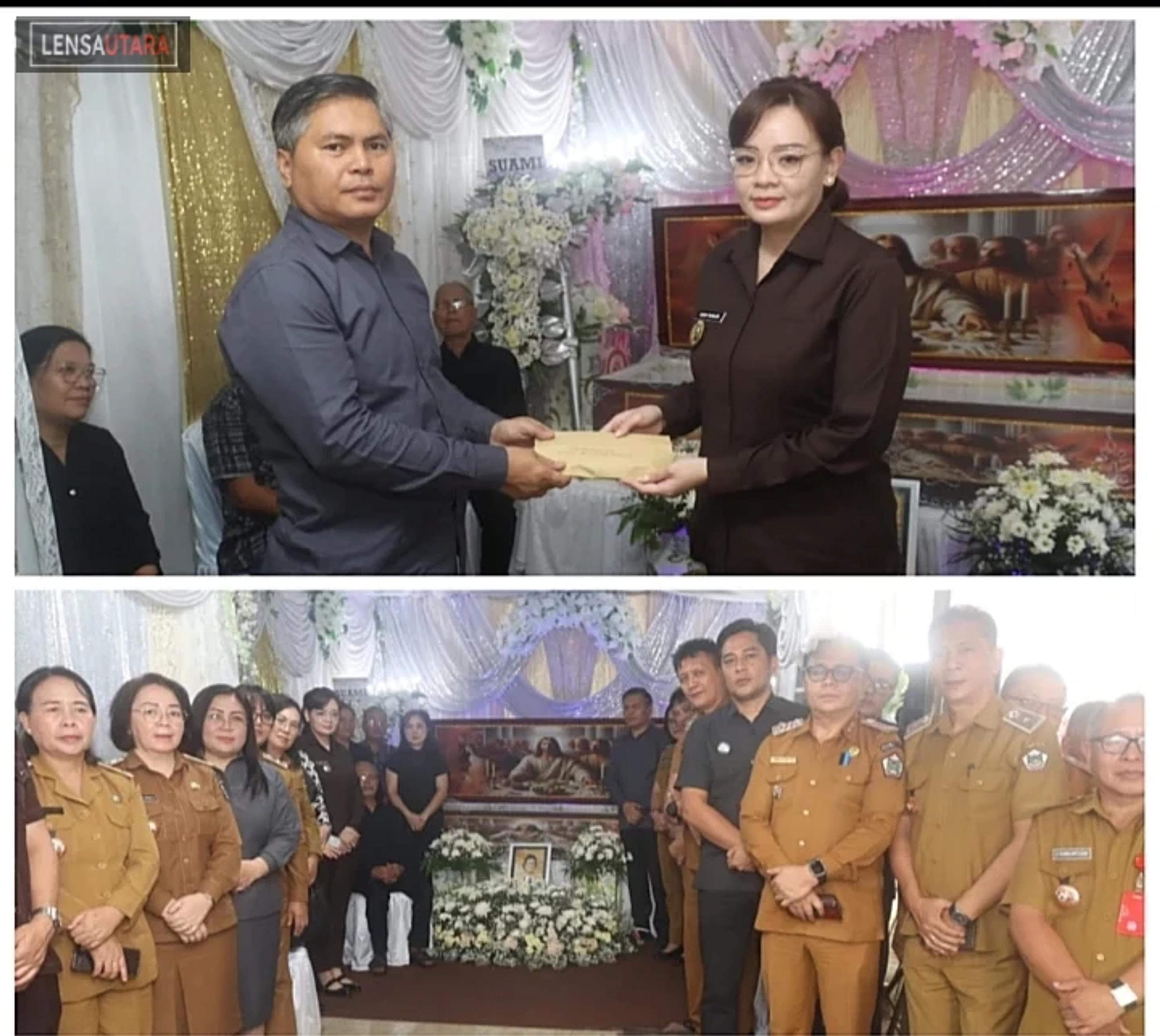 Wawali Sendy Rumajar Hadiri Ibadah Penghiburan Almh. Elisabeth Sangi