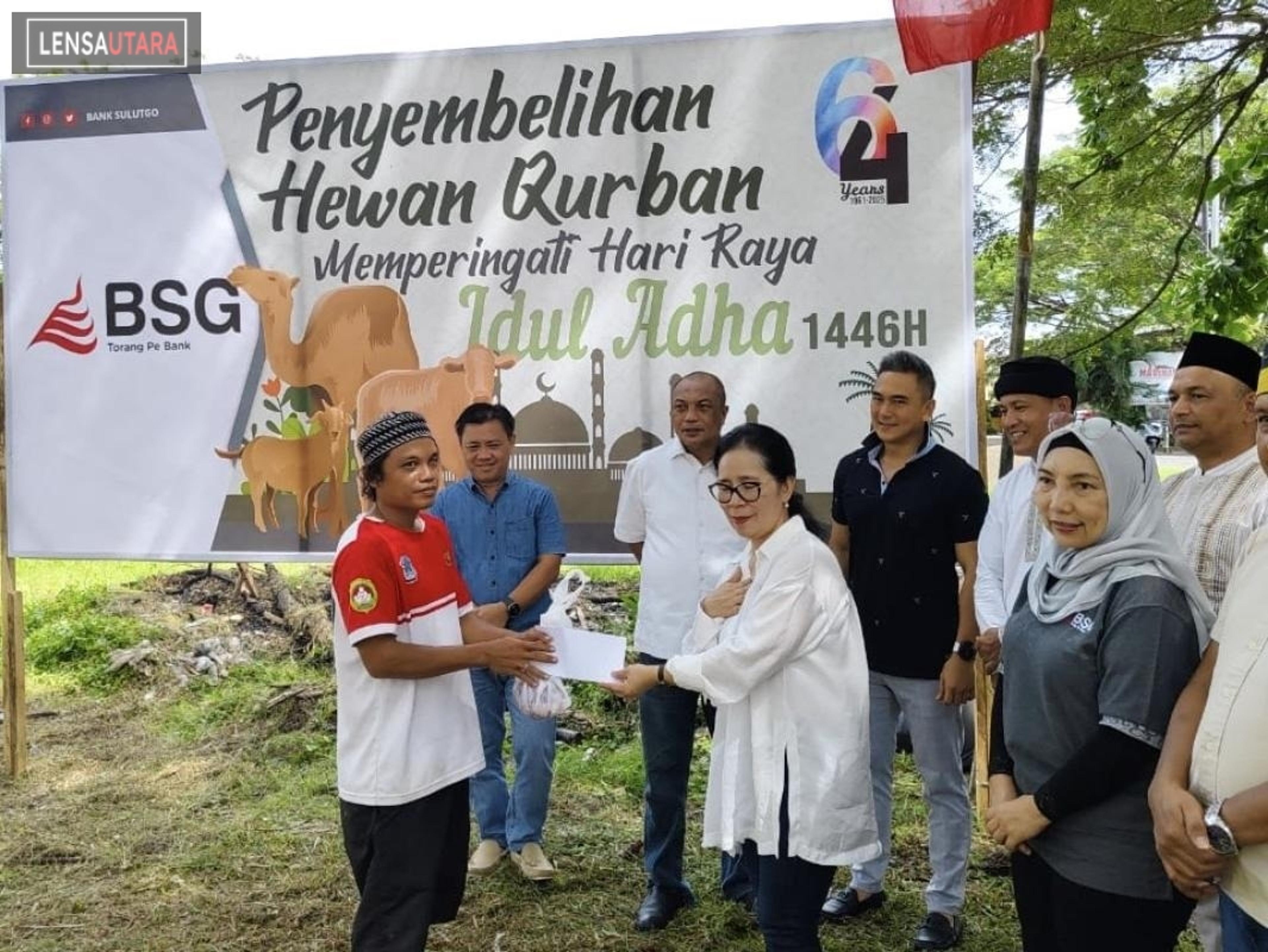 18 Ekor Sapi Bantuan Hewan Qurban Diserahkan Bank SulutGo Melalui BAPEKIS BSG di Sulut dan Gorontalo