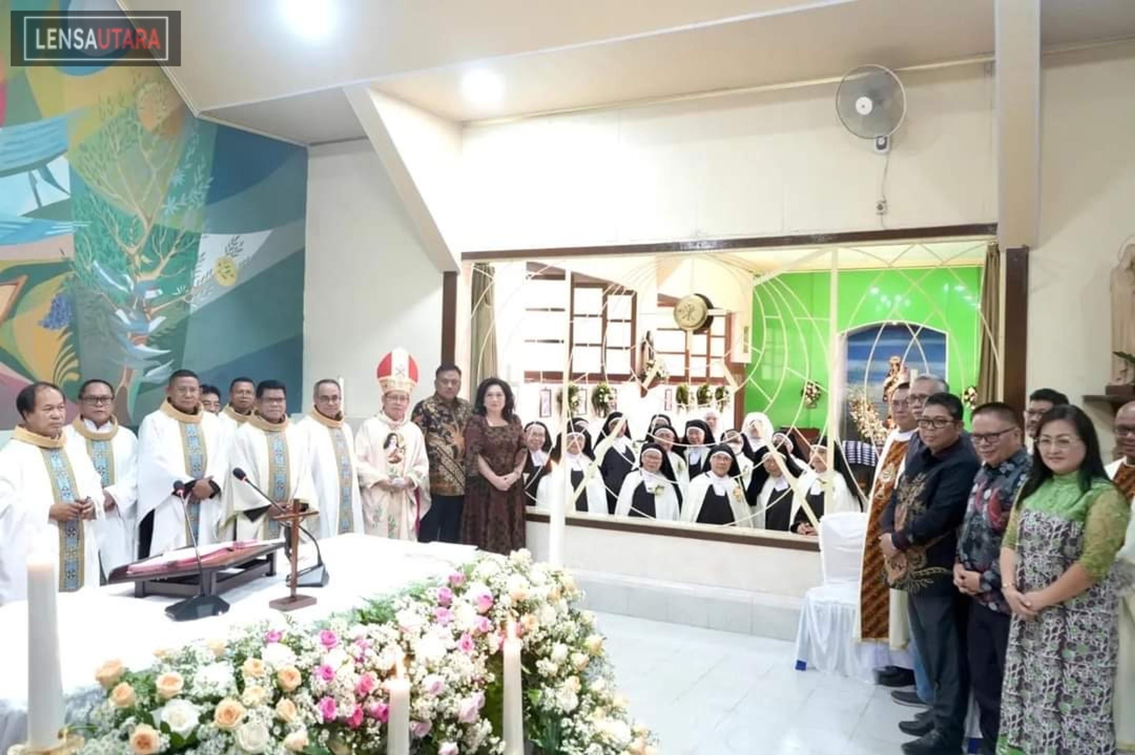 Gubernur Olly Doakan Warga Tagulandang di Yubileum Biara Karmel OCD Kakaskasen