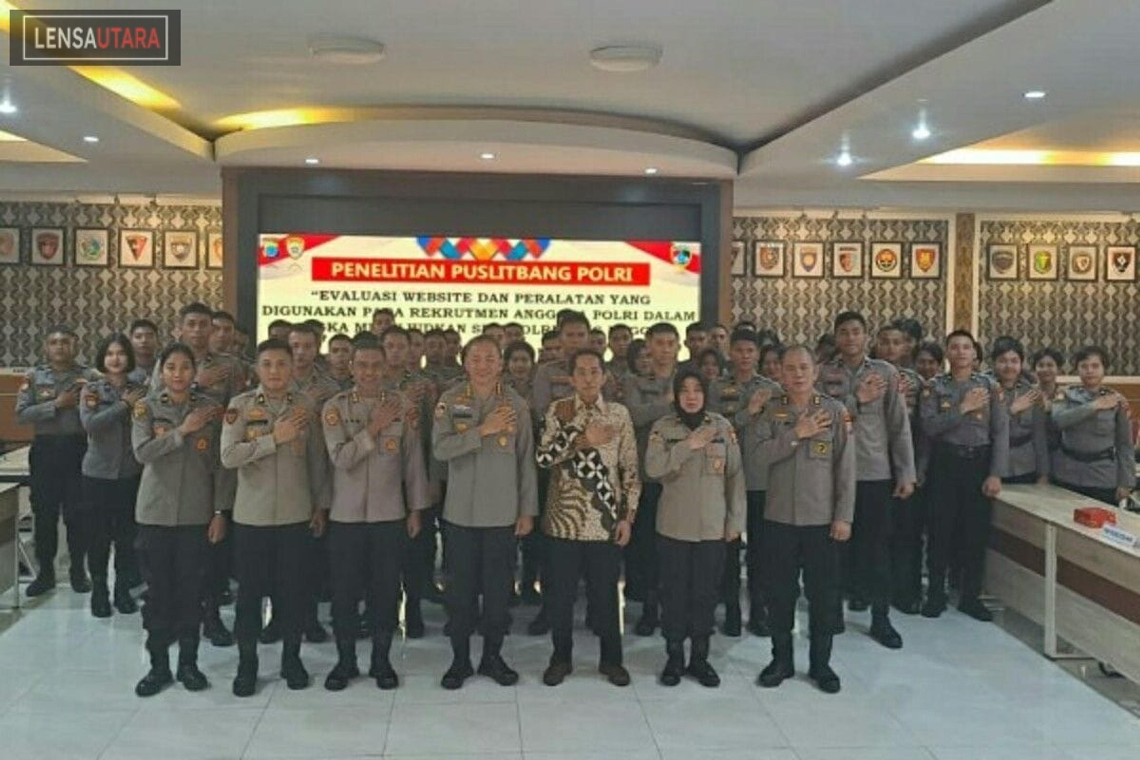 Website dan Peralatan Rekrutmen Polda Sulut Diteliti Puslitbang Polri