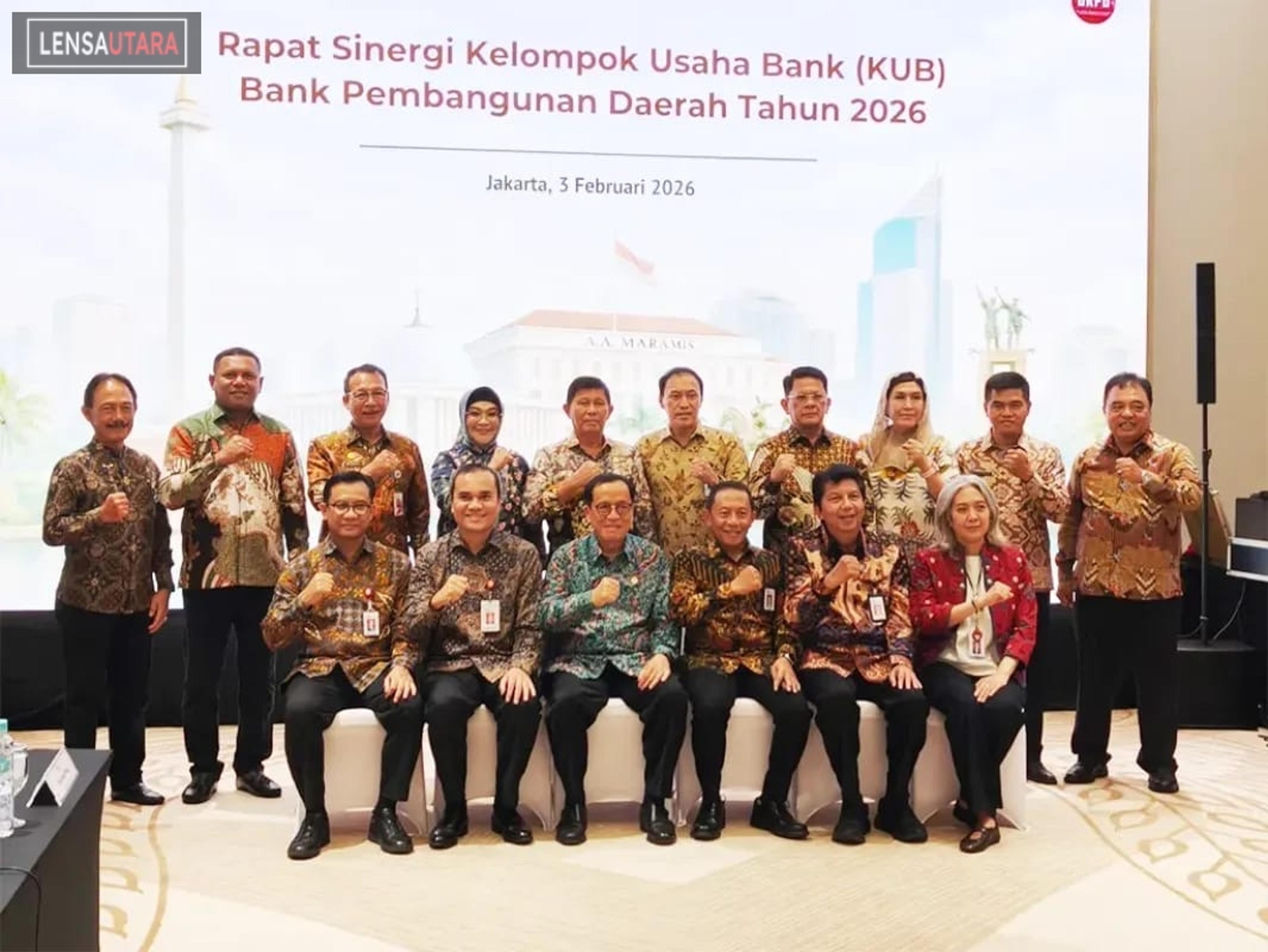 Sinergi KUB BPD se-Indonesia, Dirut dan Komut Bank SulutGo Hadiri Rapat Koordinasi dengan OJK