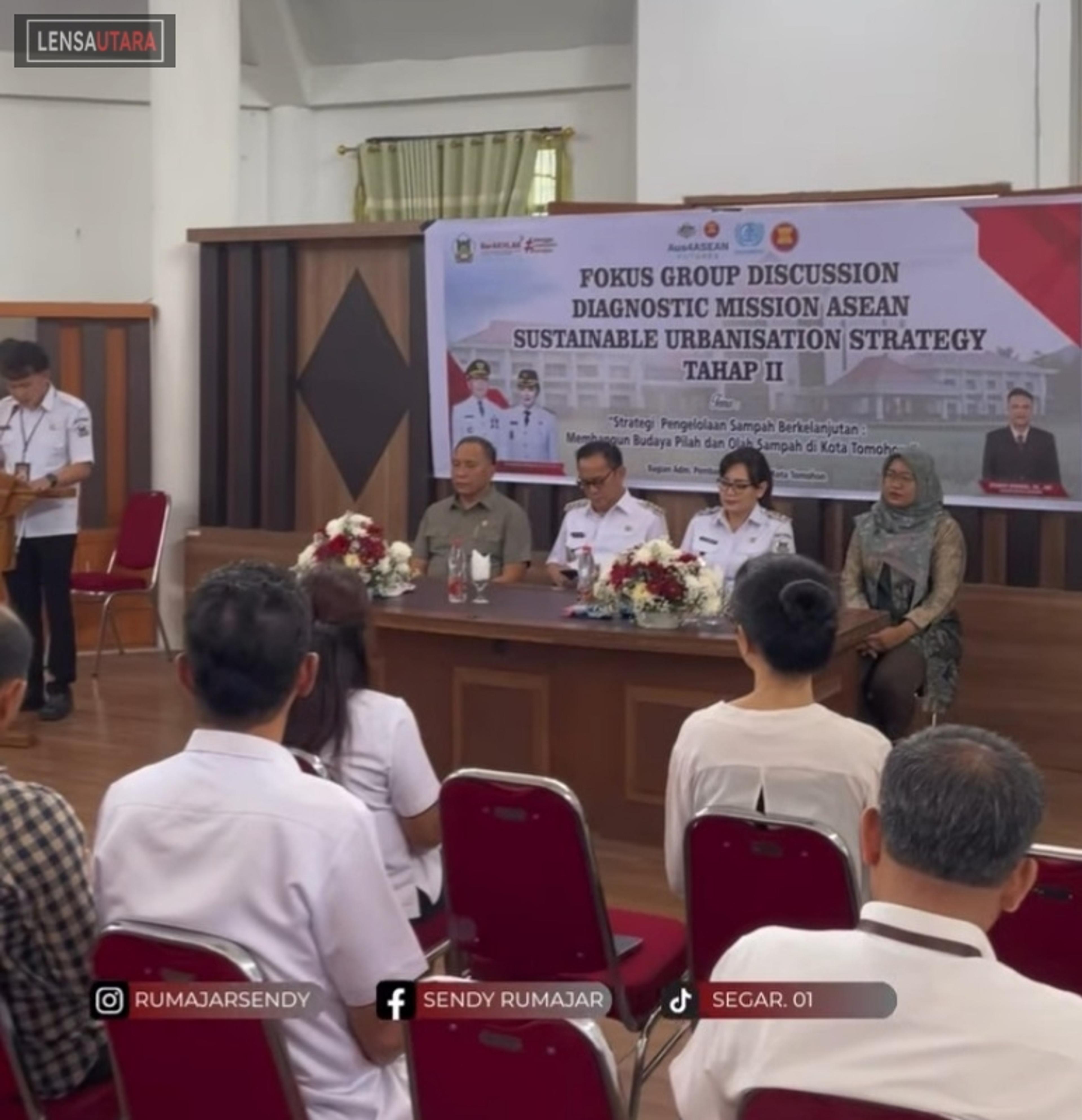 Melalui FGD ASUS Walikota Caroll Berharap Dapat Ciptakan Kota Tomohon Bersih, Hijau dan Sehat