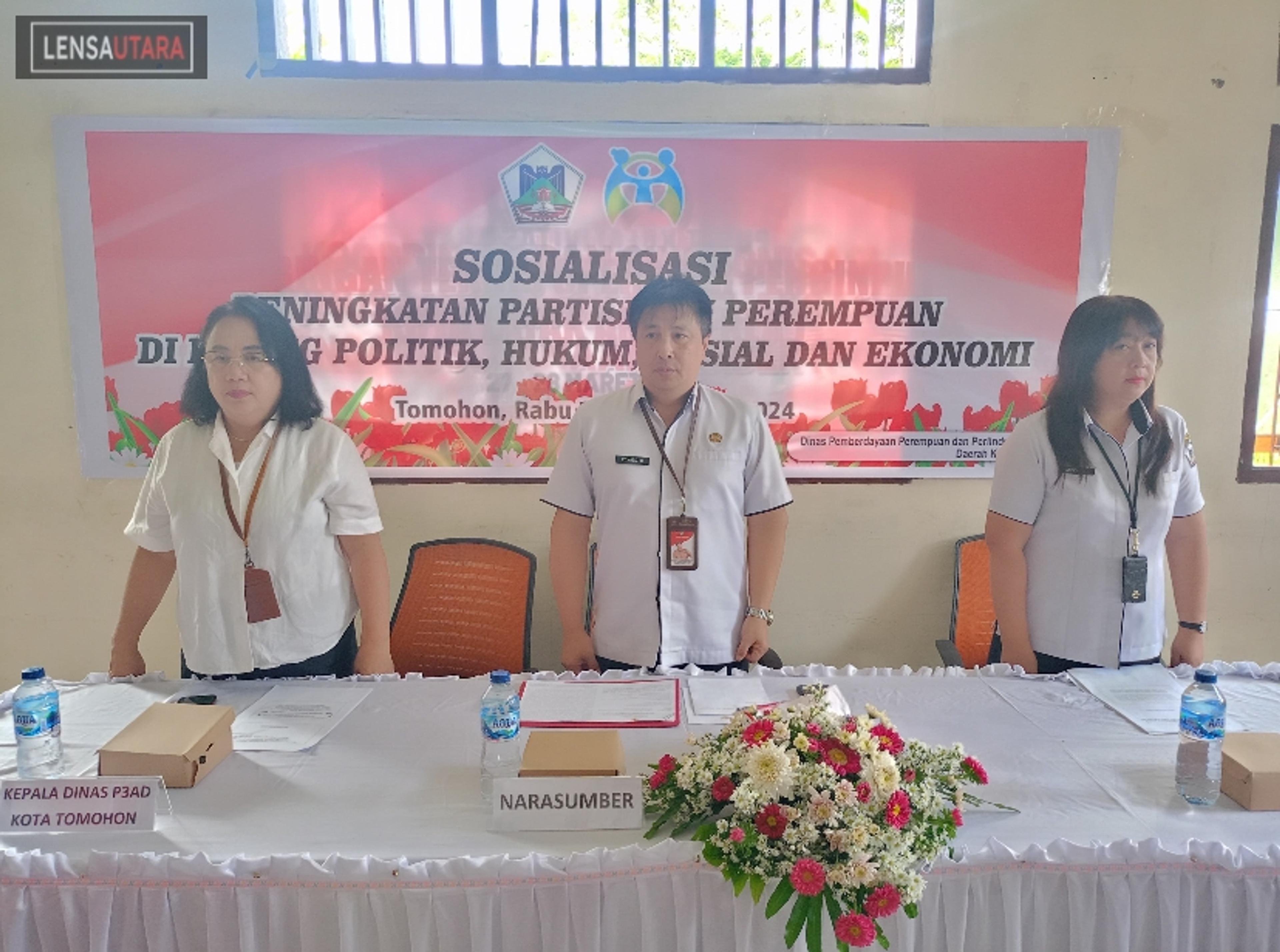 Pemkot Tomohon Gelar Sosialisasi Peningkatan Partisipasi Perempuan