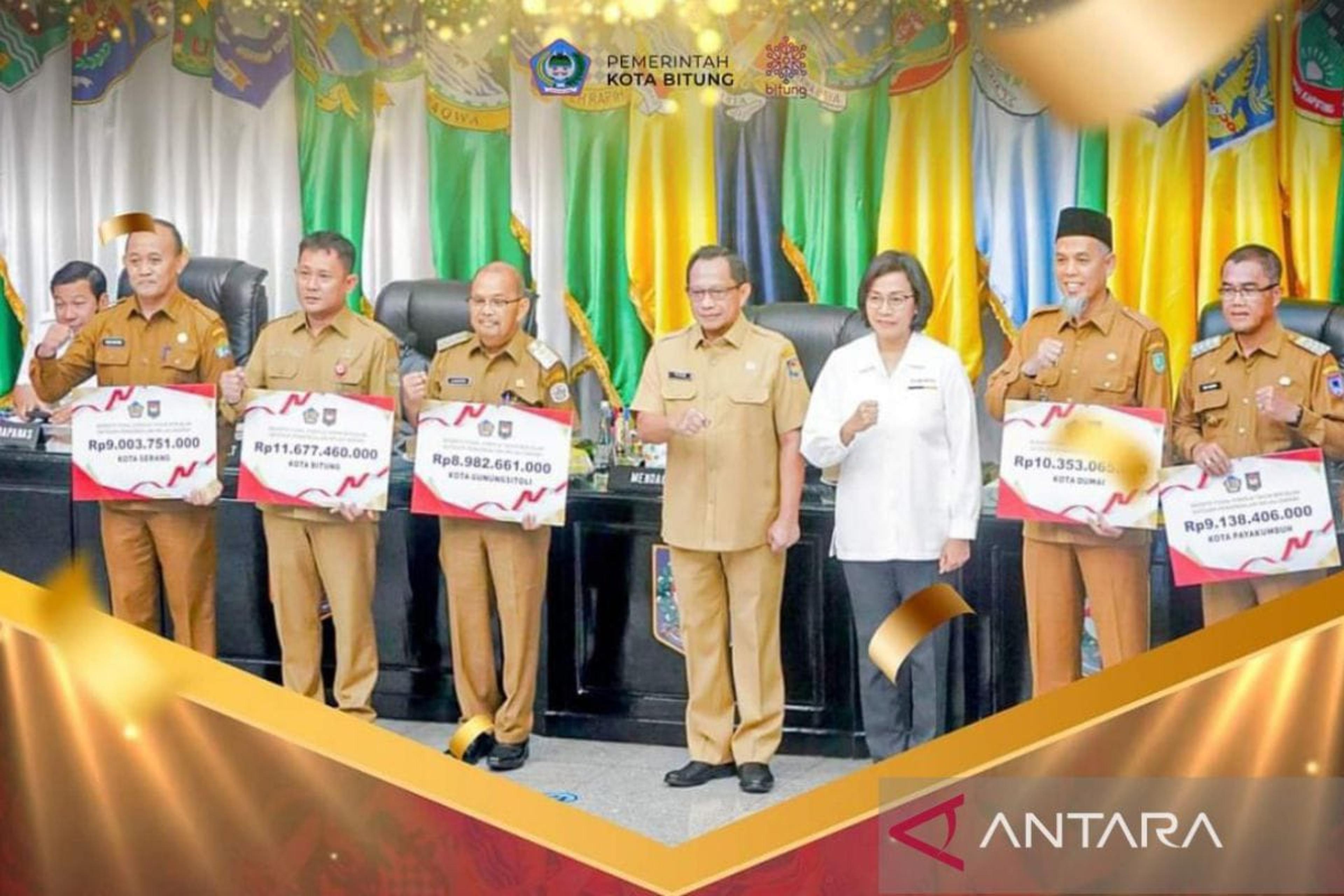 Pemkot Bitung Terima Insentif Fiskal 2023 Rp11,67 miliar