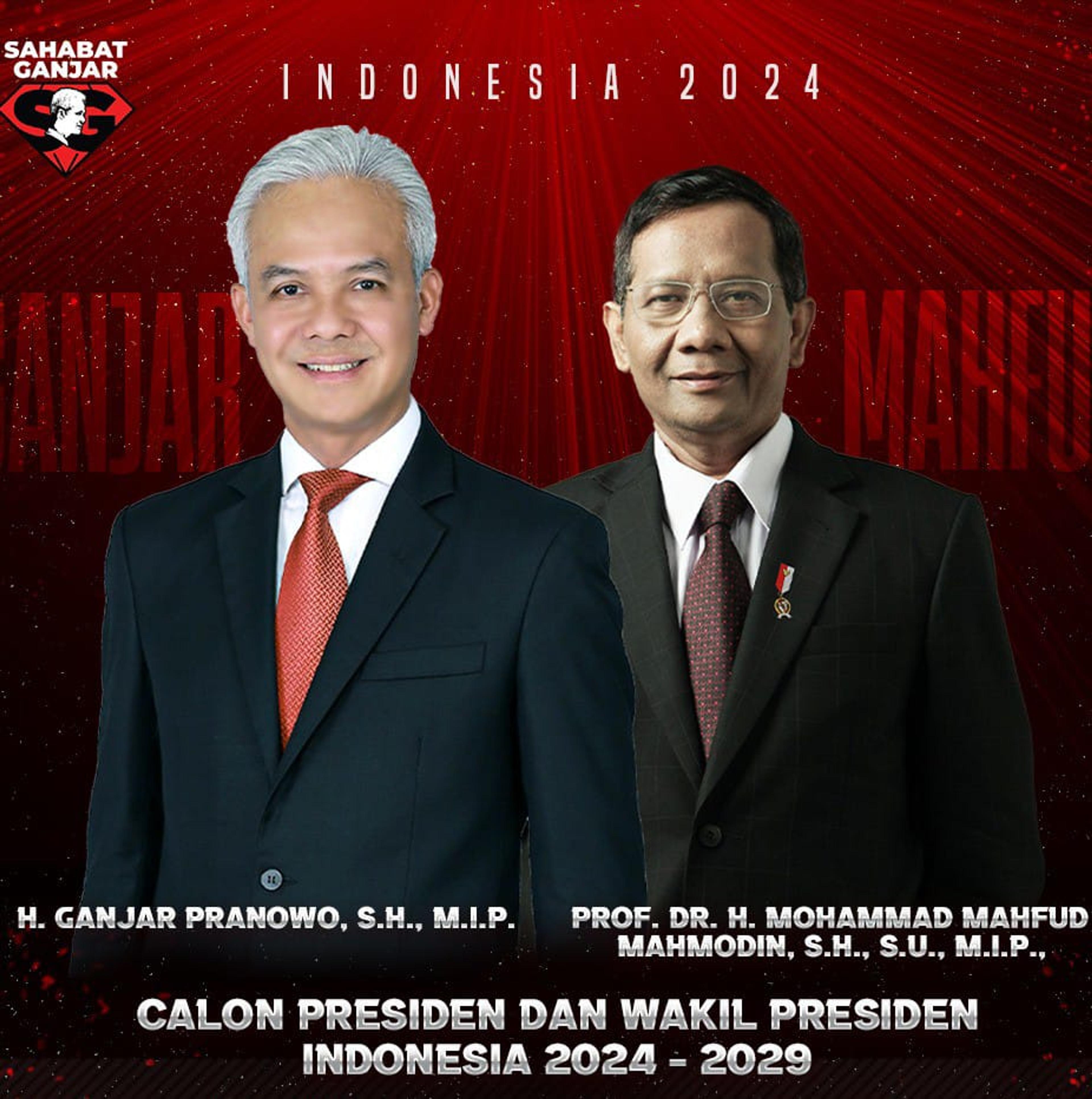 Mahfud MD Resmi Jadi Cawapres Ganjar