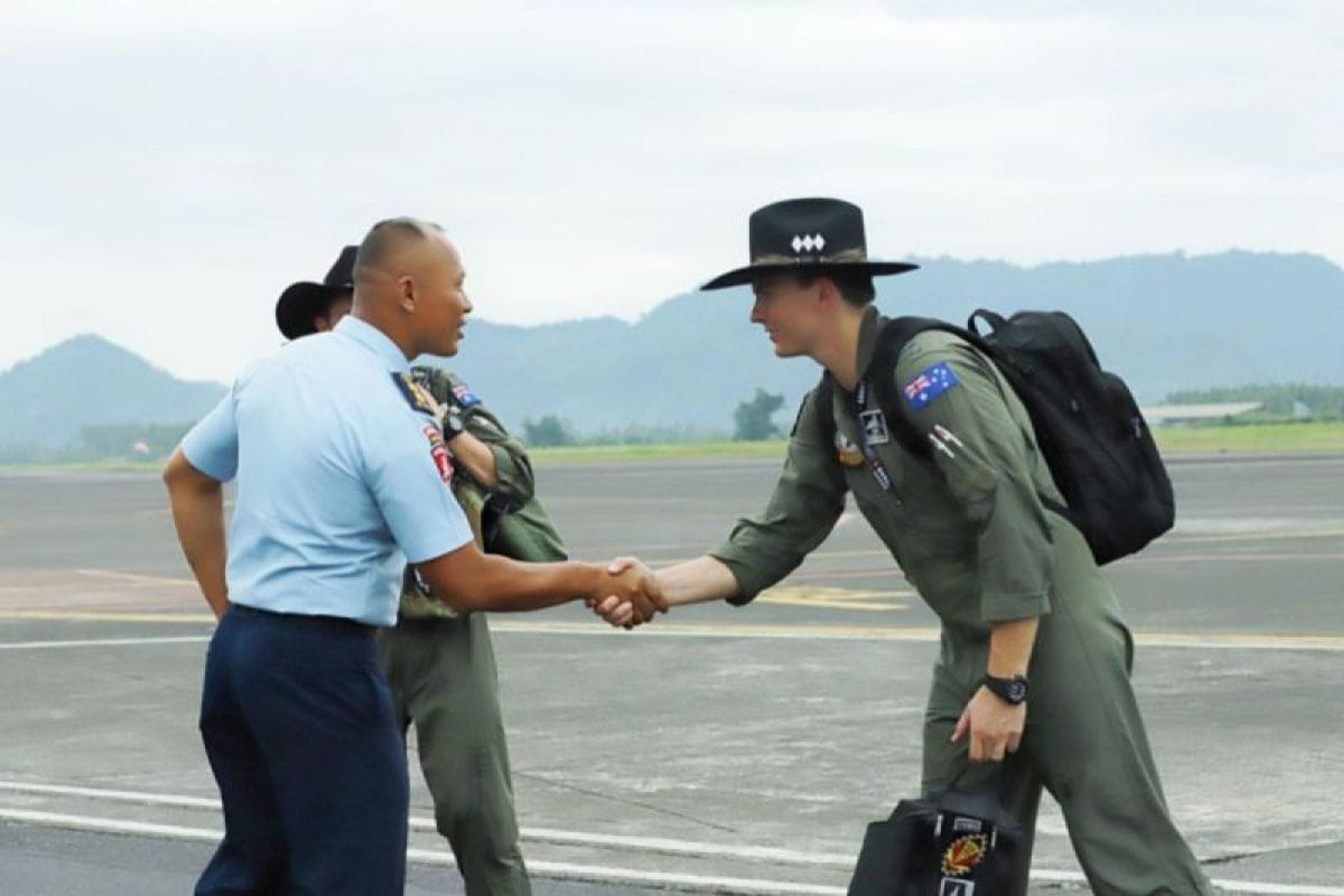 Angkatan Udara Australia Ikut Latma Elang Ausindo Tiba di Lanudsri Manado
