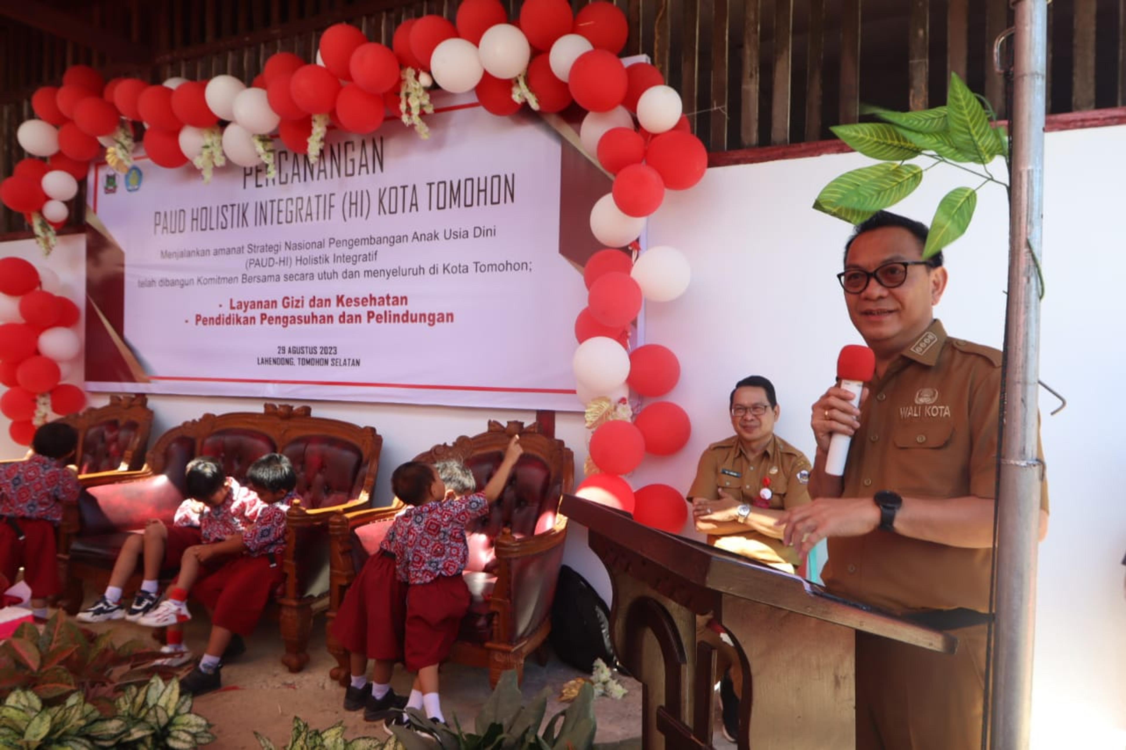 TK Negeri Lahendong Diresmikan, Caroll Senduk Apresiasi Dikbud Tomohon