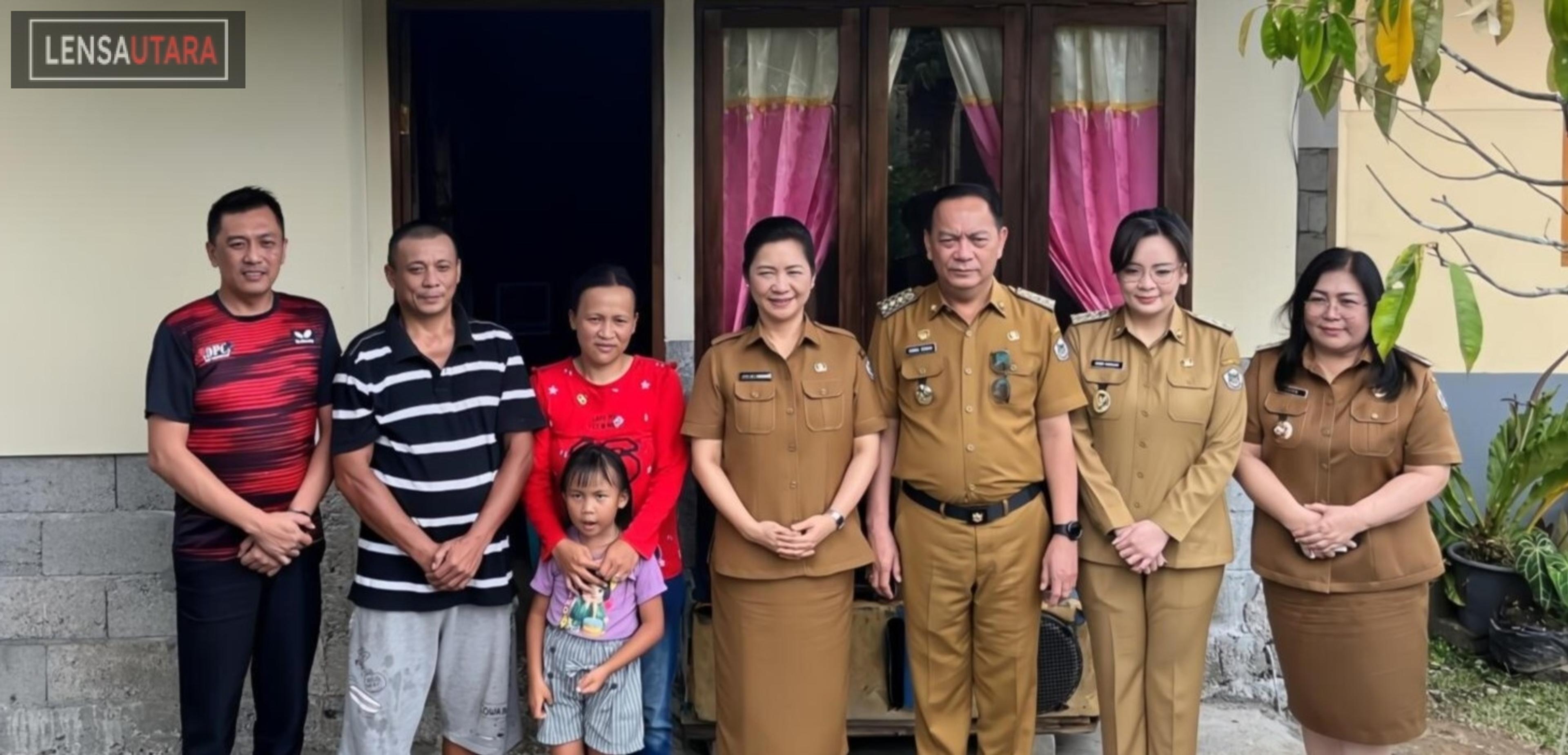 Walikota dan Wakil Walikota Tinjau Pembangunan Rumah Layak Huni di Kakaskasen Dua