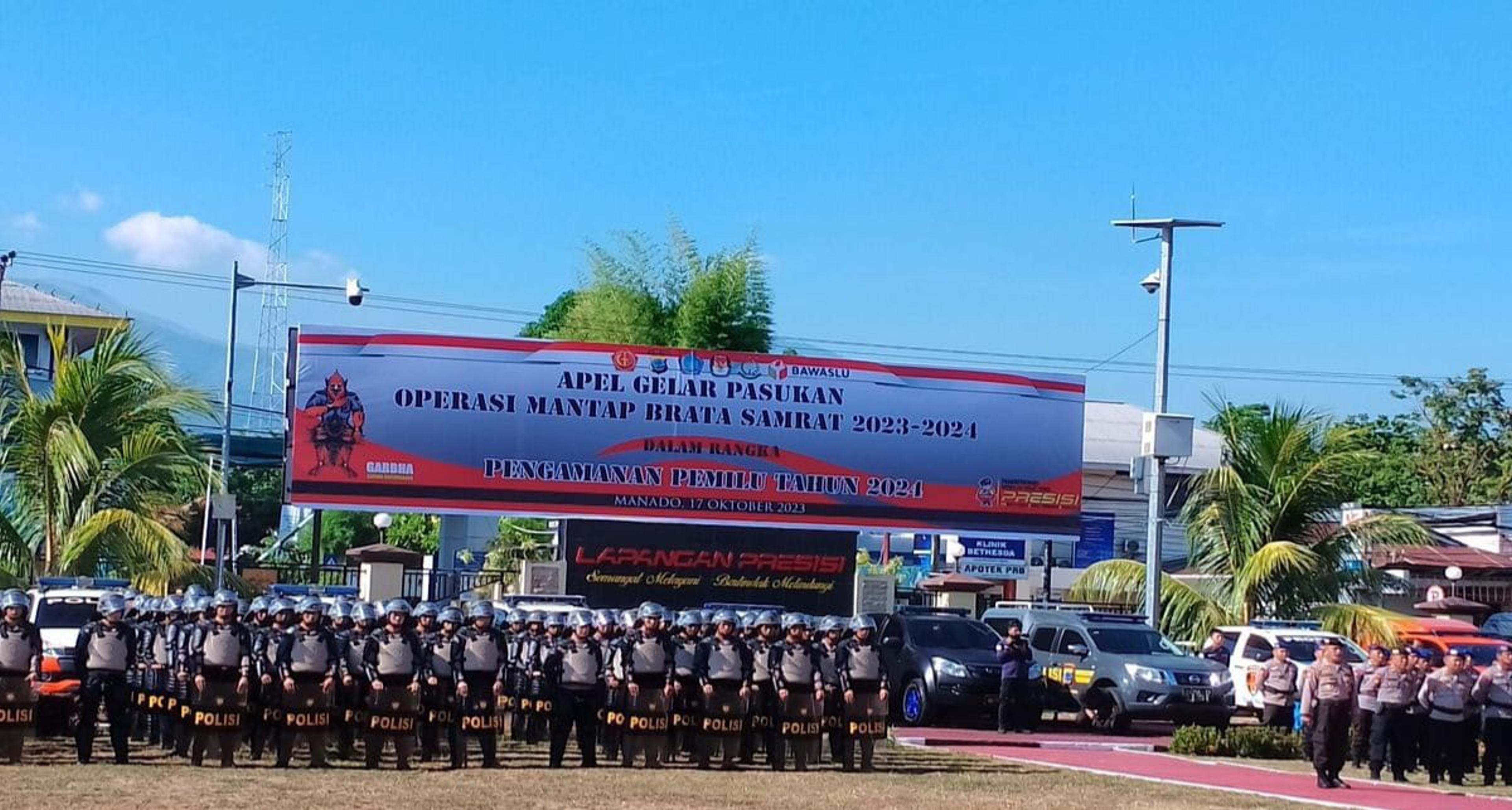 Polda Sulut Kerahkan 6.000 personel Operasi Mantap Brata