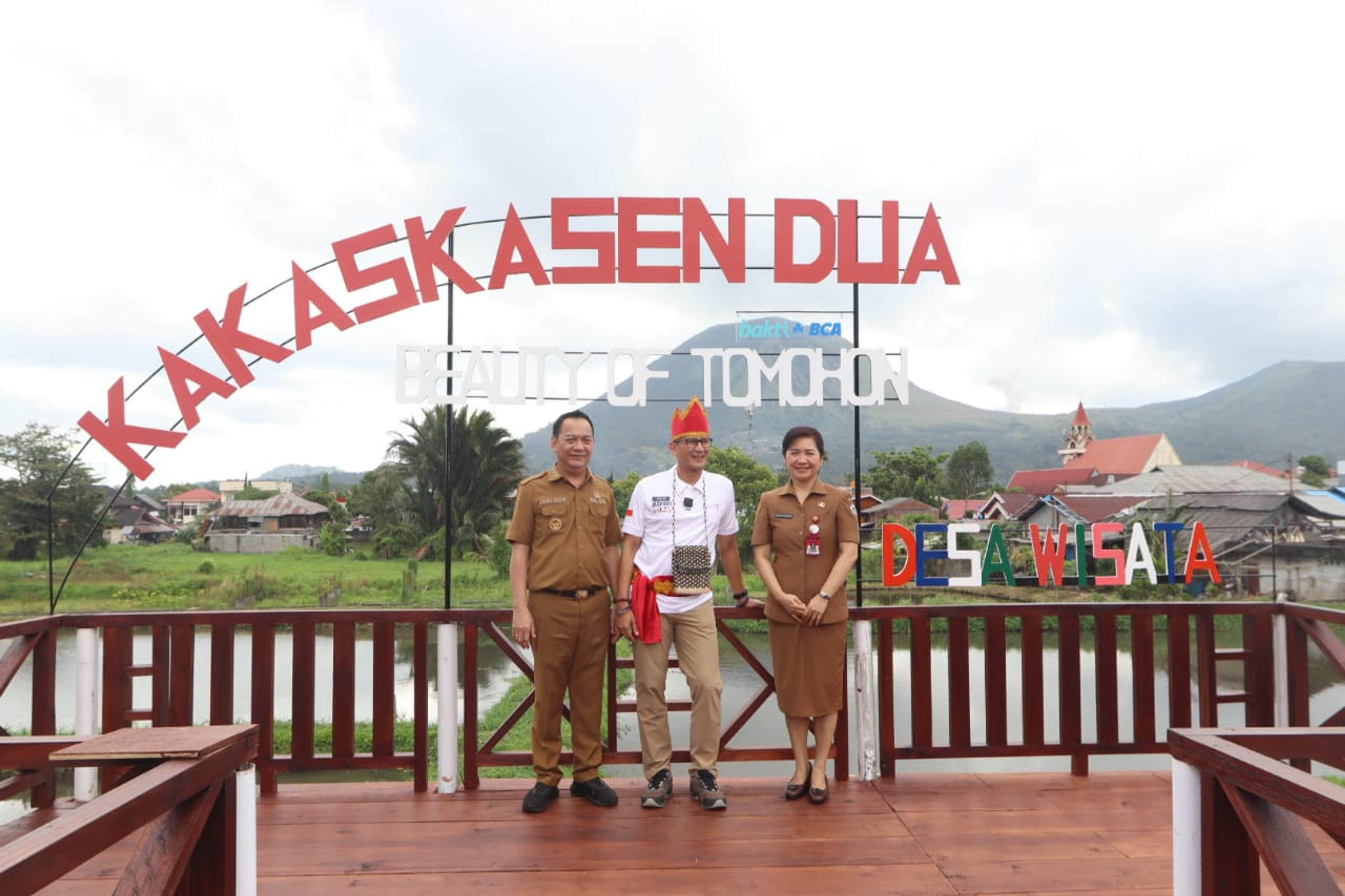 Menteri Sandiaga Uno Dukung Desa Wisata Kakaskasen Dua Masuk ADWI 2023