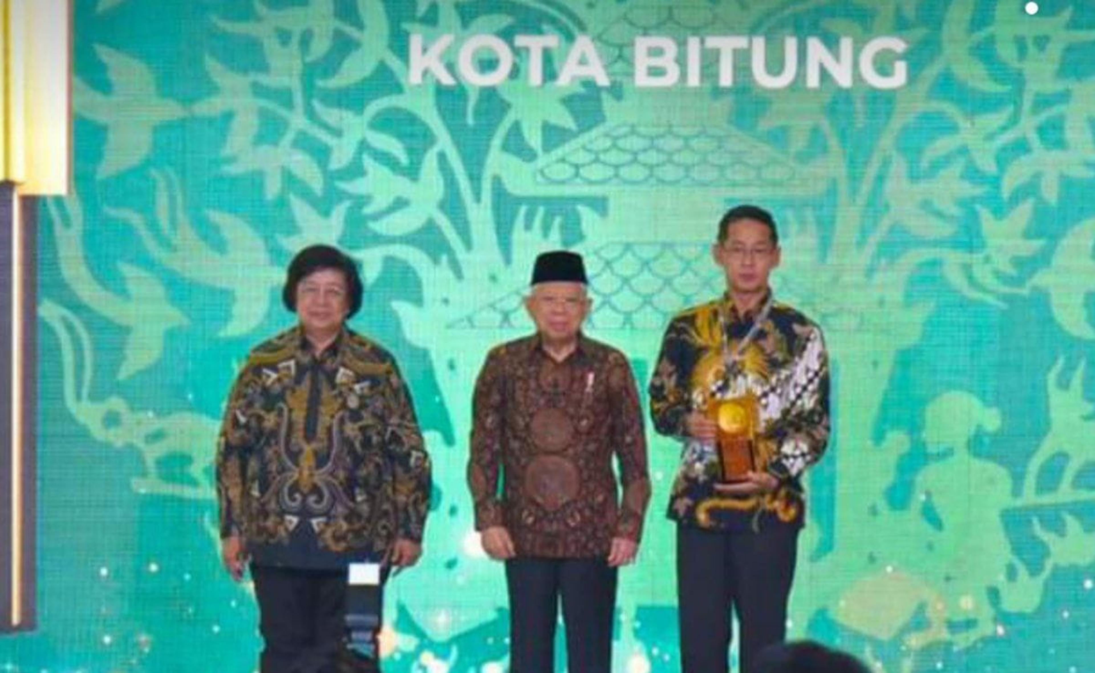 Kota Bitung Raih Penghargaan Mampu Kelola Lingkungan Kota Lebih Baik