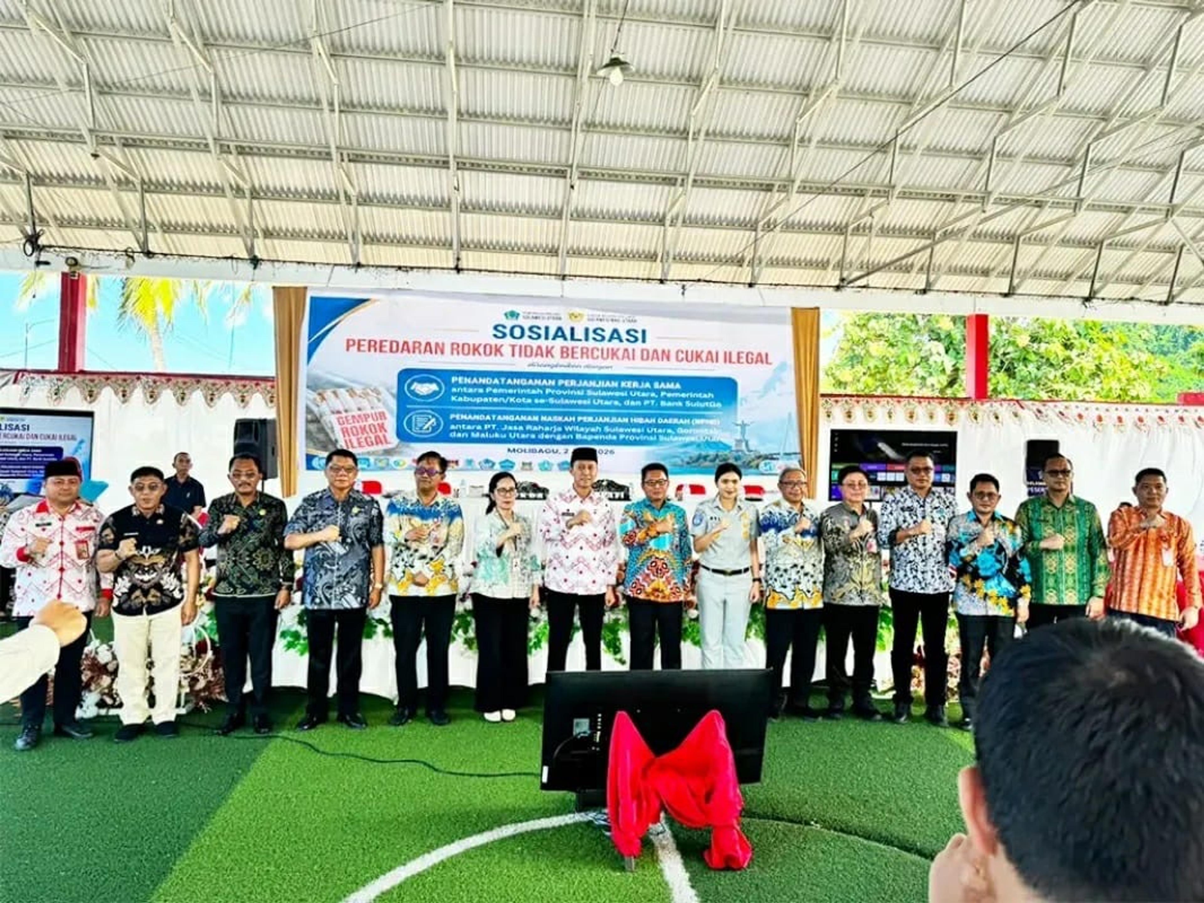 Dukung Transparansi Fiskal, BSG Hadiri Sosialisasi Cukai Ilegal dan Penandatanganan PKS Pajak Daerah di Bolsel