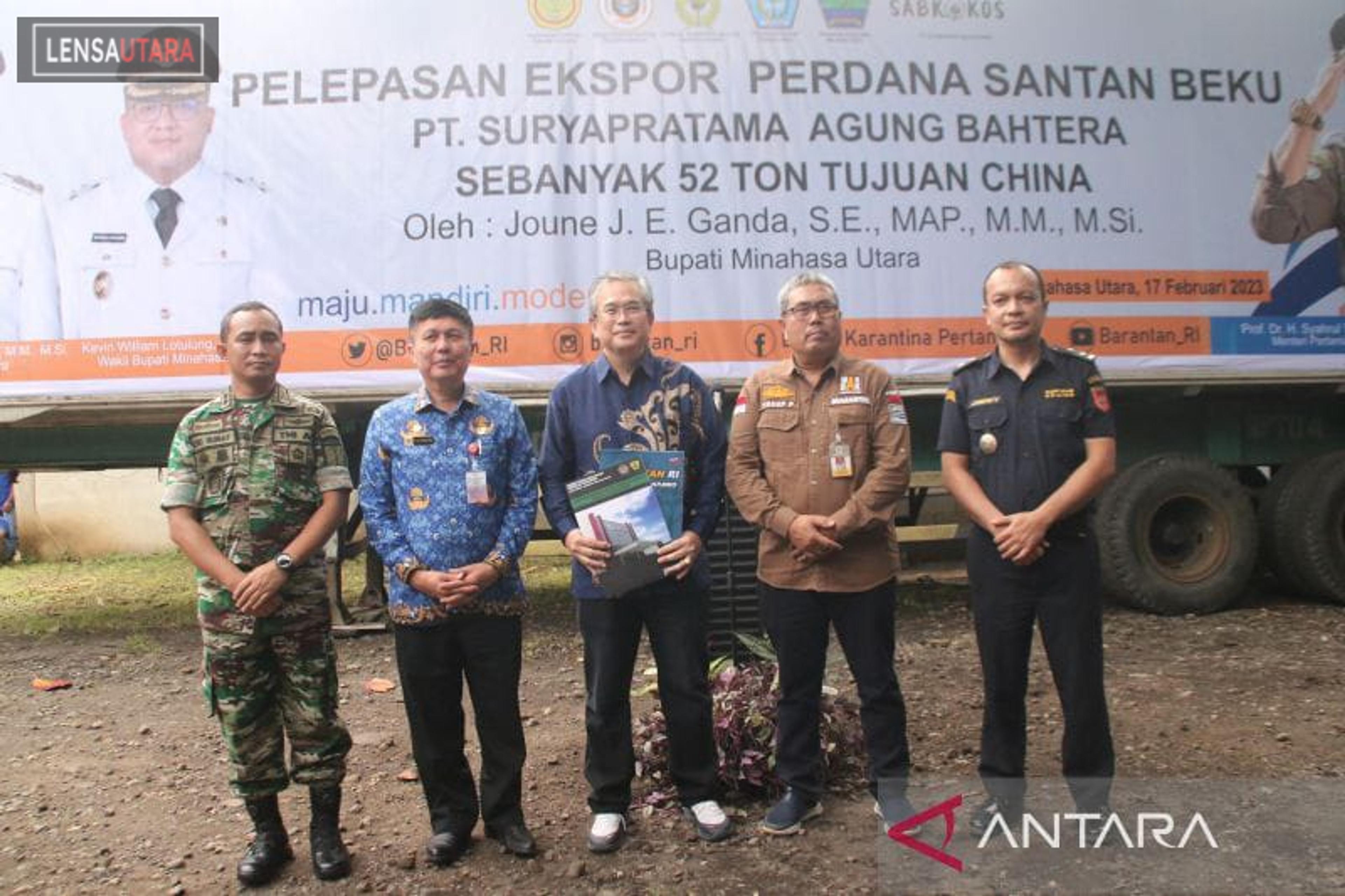 Minahasa Utara Ekspor Komoditas Santan Kelapa ke China