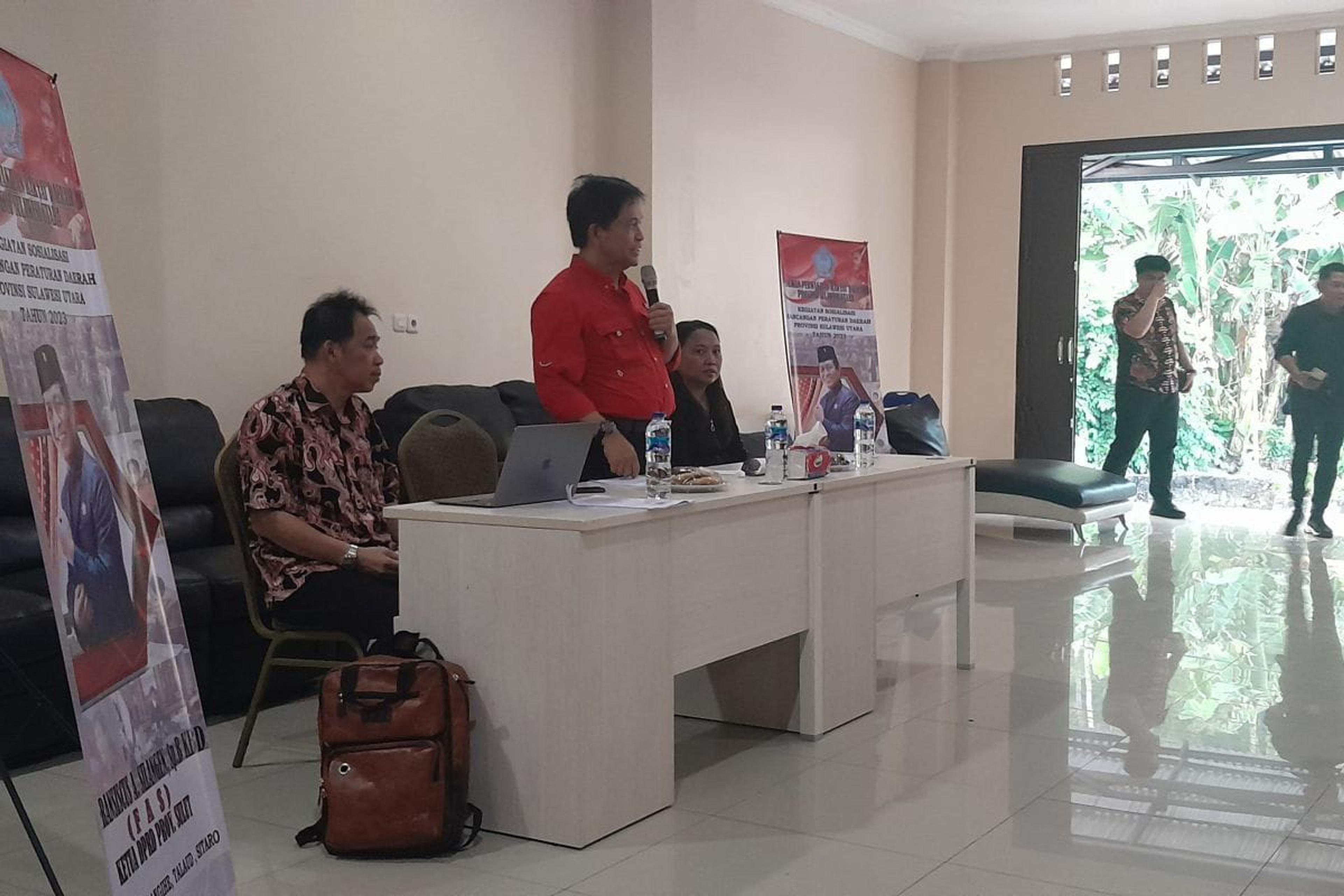 Ketua DPRD Sulut Sosialisasikan Ranperda Pemberdayaan Kepemudaan di Sitaro