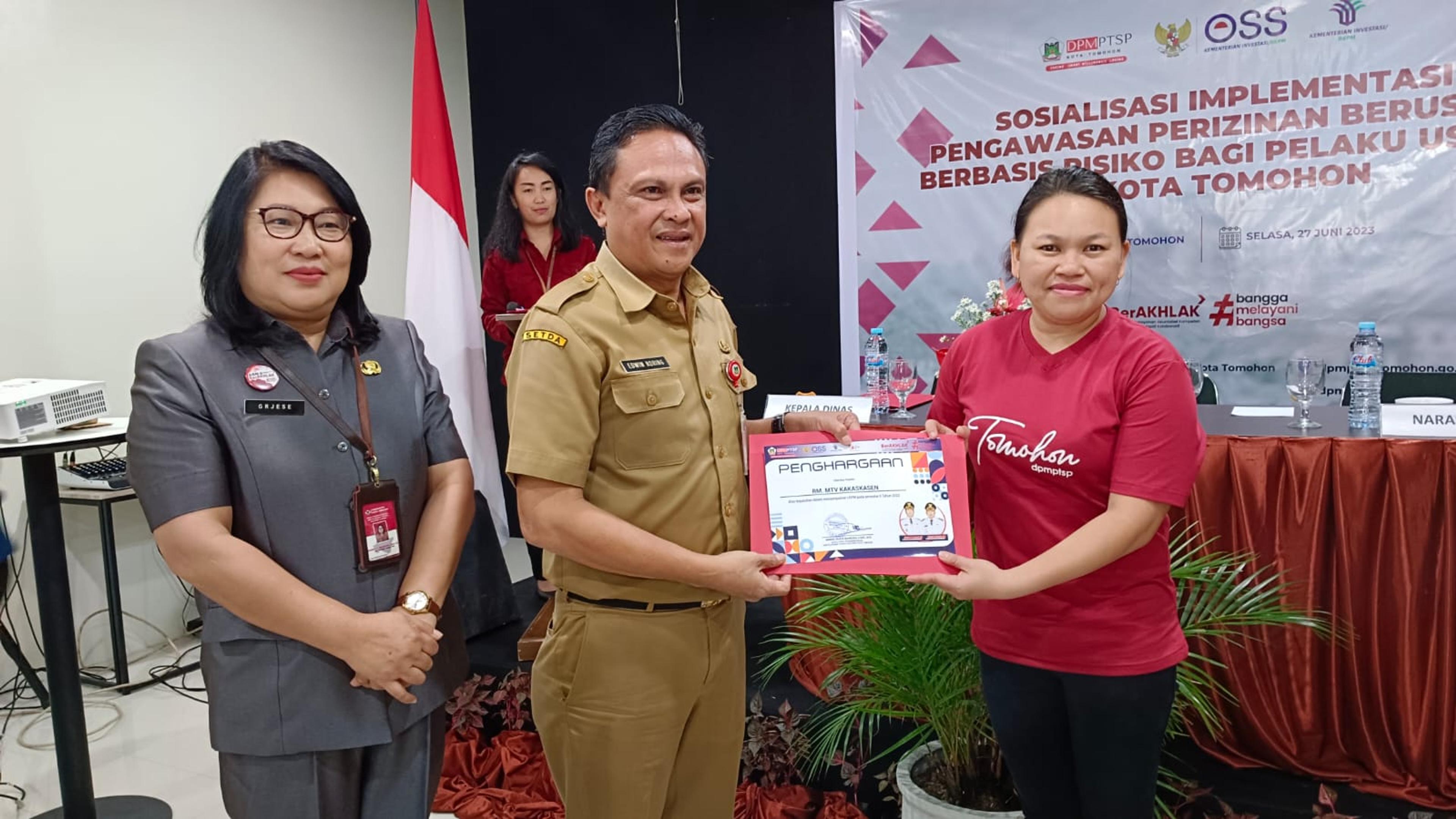 Roring : Pelaku Usaha di Kota Tomohon, Wajib Laporan Kegiatan Penanaman Modal (LKPM)