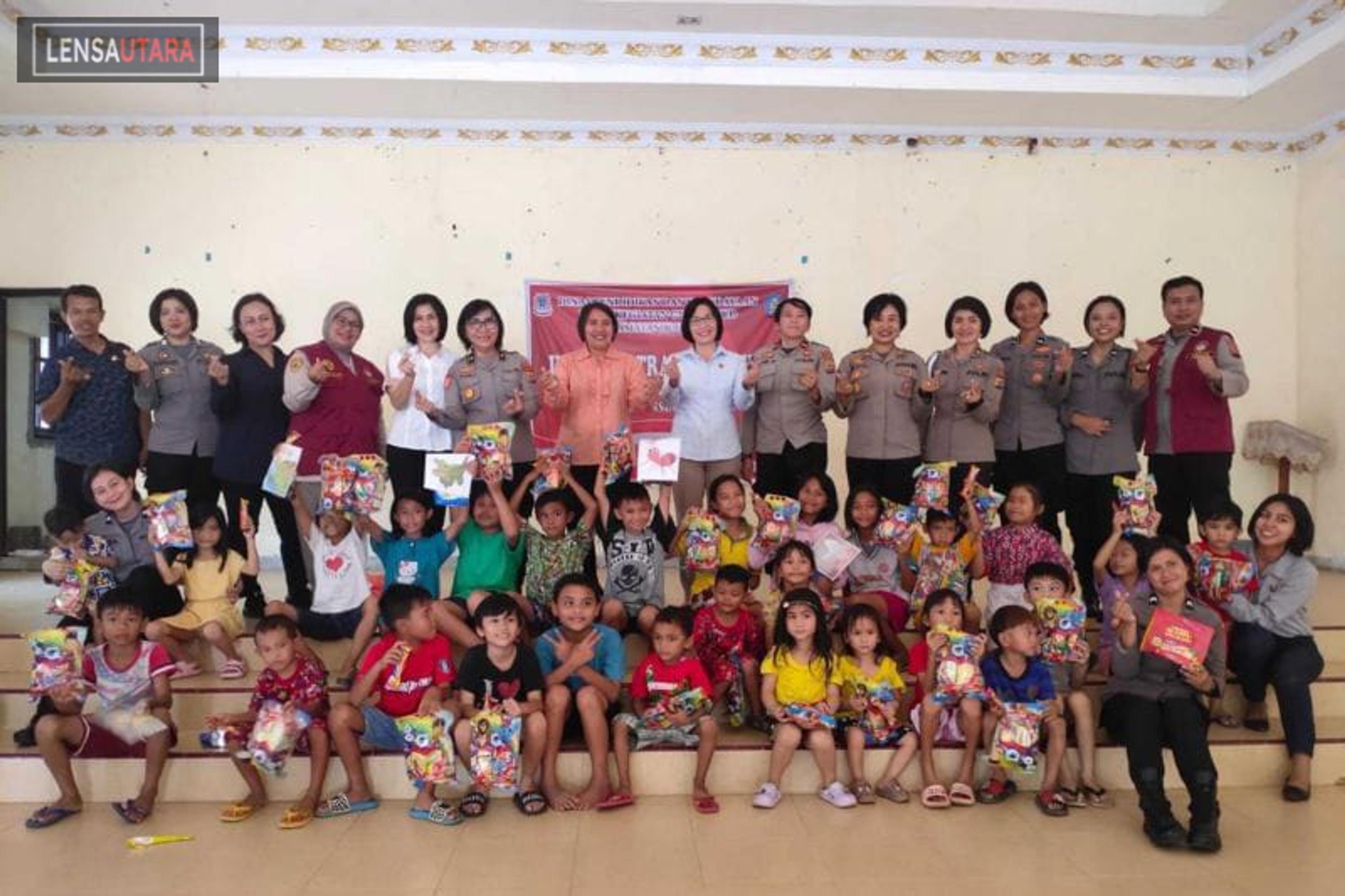 Polda Sulut Gelar Trauma Healing Untuk Pulihkan Psikologi Anak Korban Banjir