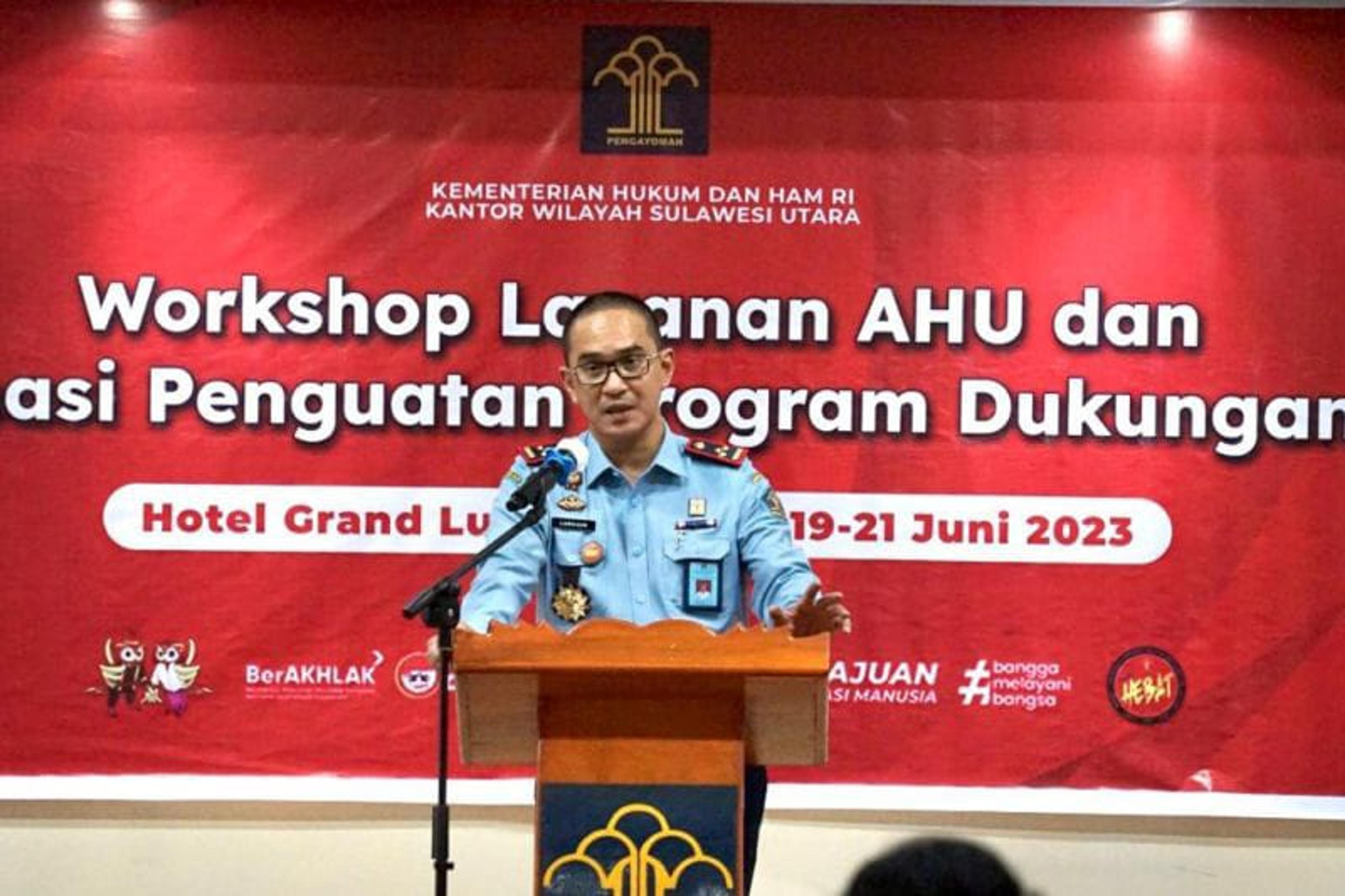Kemenkumham Sulut Gelar Workshop AHU Wujudkan Pelayanan Prima