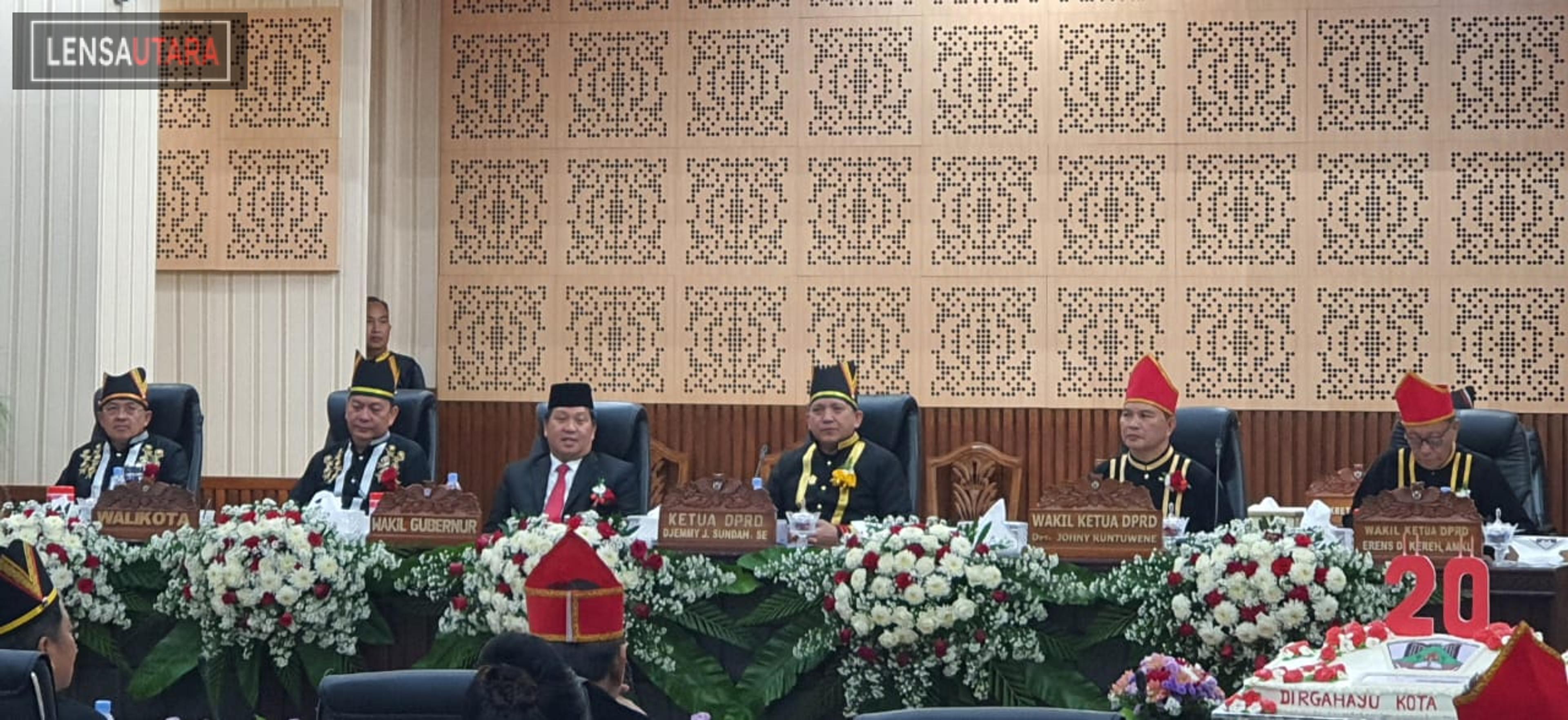 DPRD Tomohon Gelar Sidang Paripurna HUT Ke-20 Kota Tomohon