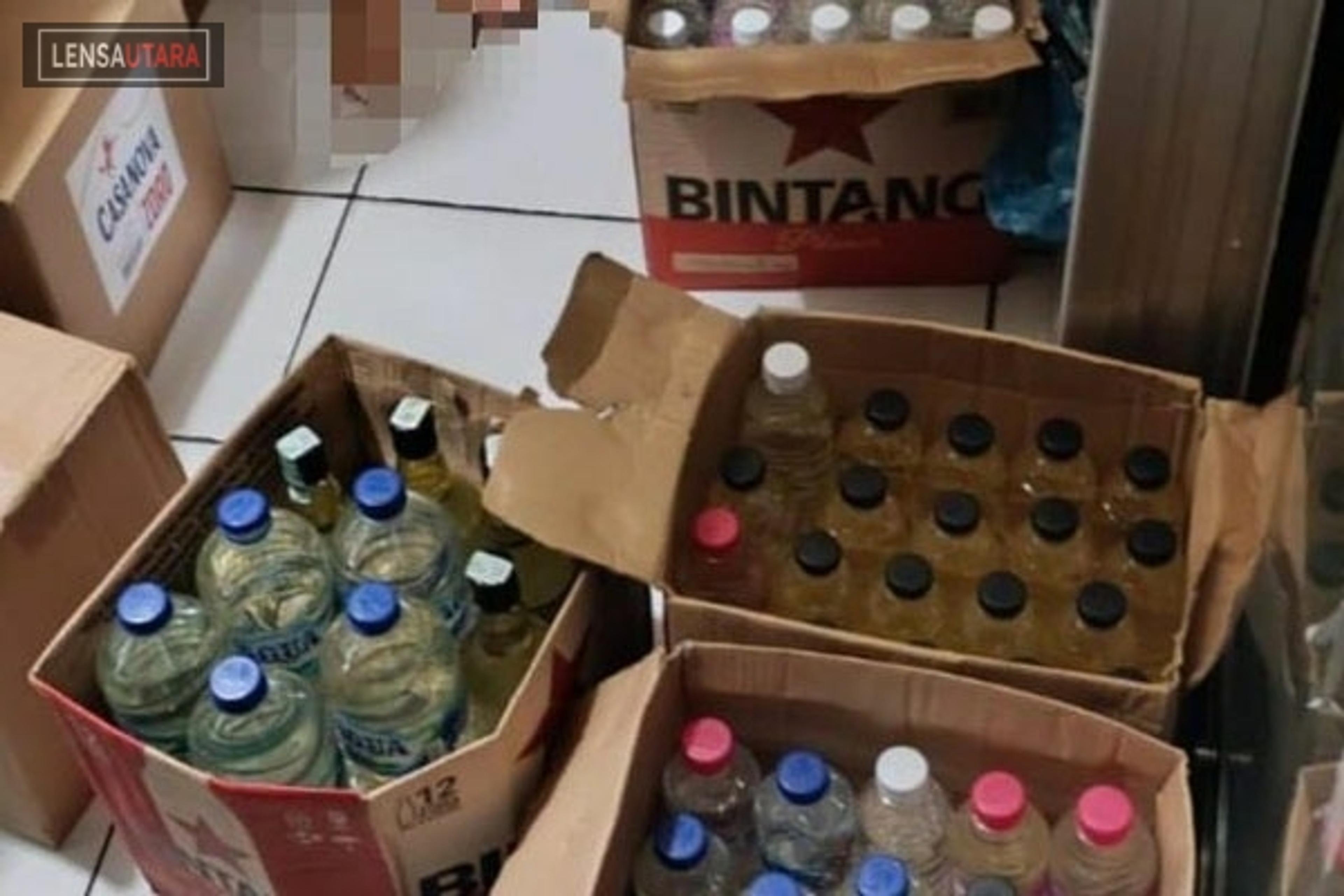 Operasi Miras Tanpa Izin Polresta Manado Amankan 433 Liter Miras Cap Tikus